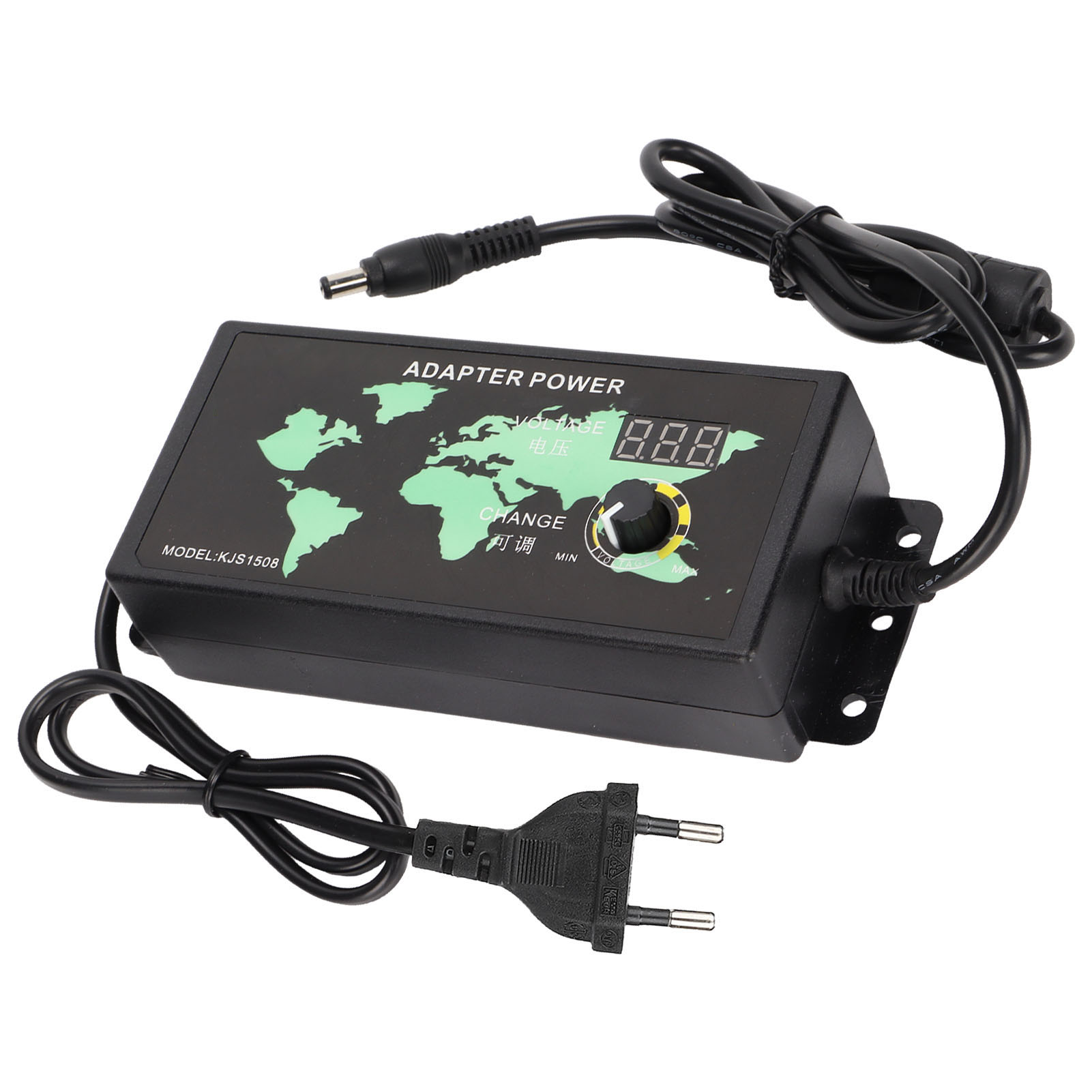 120-w-10-a-netzteil (3–12 V) Mit Digitaler Led-anzeige, Einstellbarer Spannung Und Drehzahlregelung, 100–240-v-eu-stecker