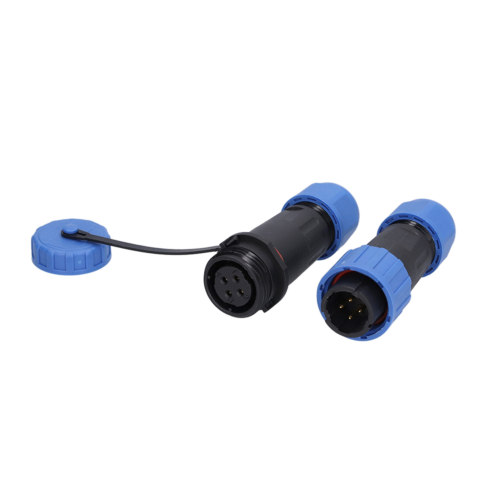 4-poliger, Wasserdichter Ip68-luftfahrtstecker, Stecker Und Buchse, Für Die Elektrische Automobilindustrie.