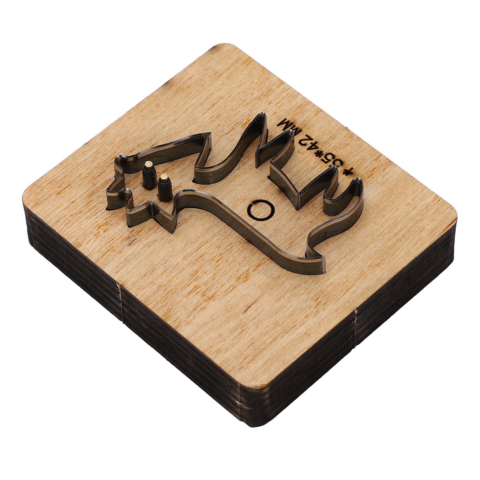 Schafförmige Stanzform Mit Holzsockel, Form Aus Legiertem Stahl Zum Lederprägen Für Bastelarbeiten