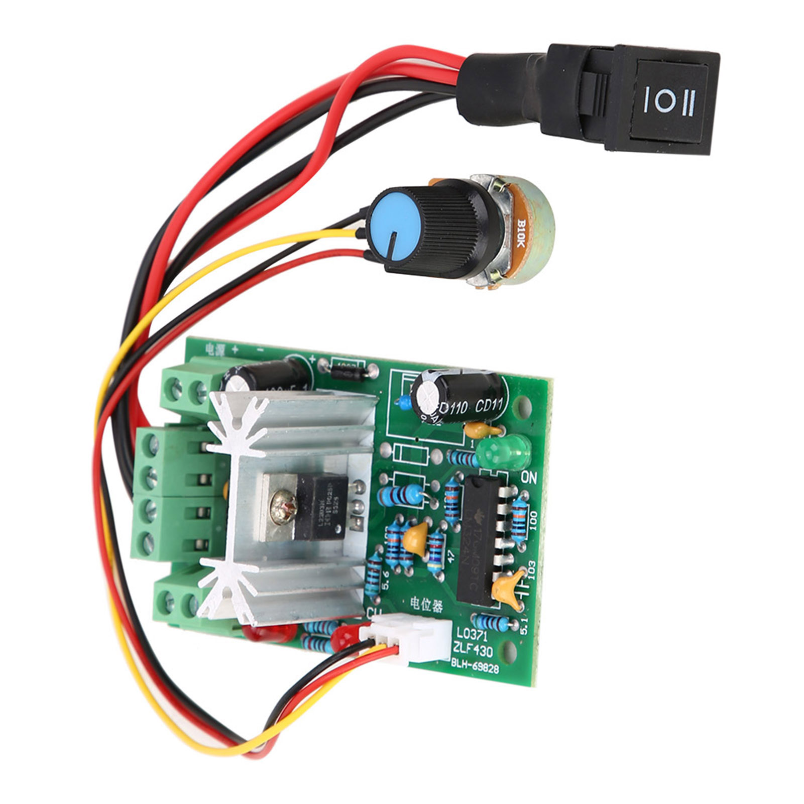 Einstellbarer Pwm-drehzahlregler Für 5–30 V Gleichstrom-bürstenmotoren, 6 A/150 W, Mit Wechselrichter