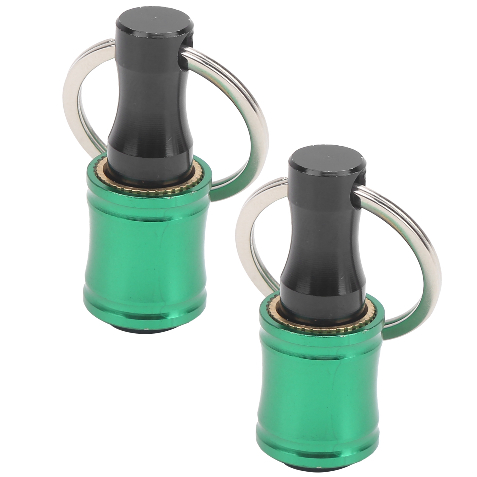 Set Bestehend Aus 2 Schraubendreher-bithaltern, Schlüsselanhänger, Verlängerung, Schnellverschlussadapter, Grüne Aluminiumlegierung