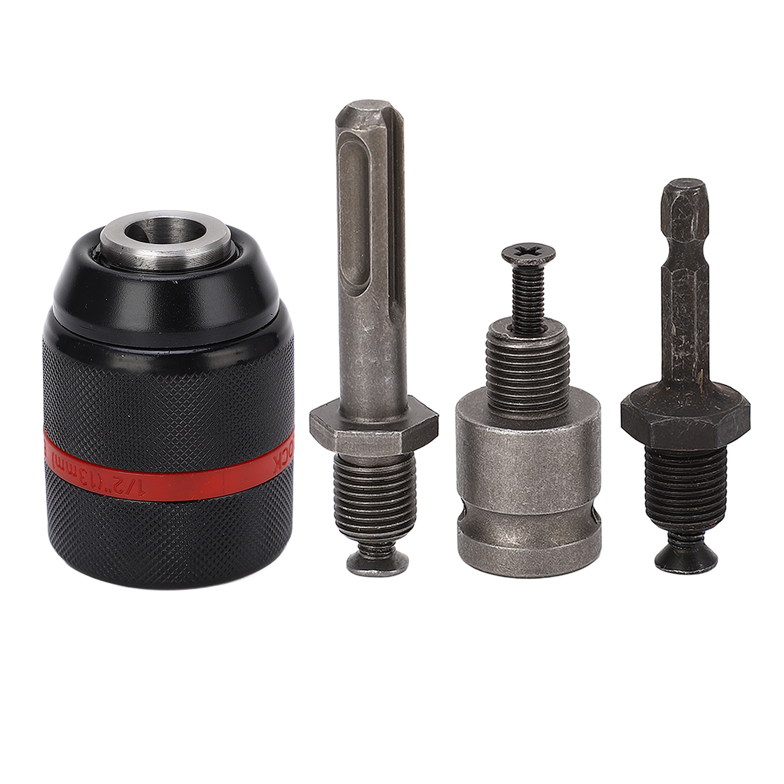 Schlüsselloses, Selbstspannendes Bohrfutter, 1/2" (2–13 Mm) Spannbereich, Schneller Werkzeugwechsel, 58 Mm Rundlänge