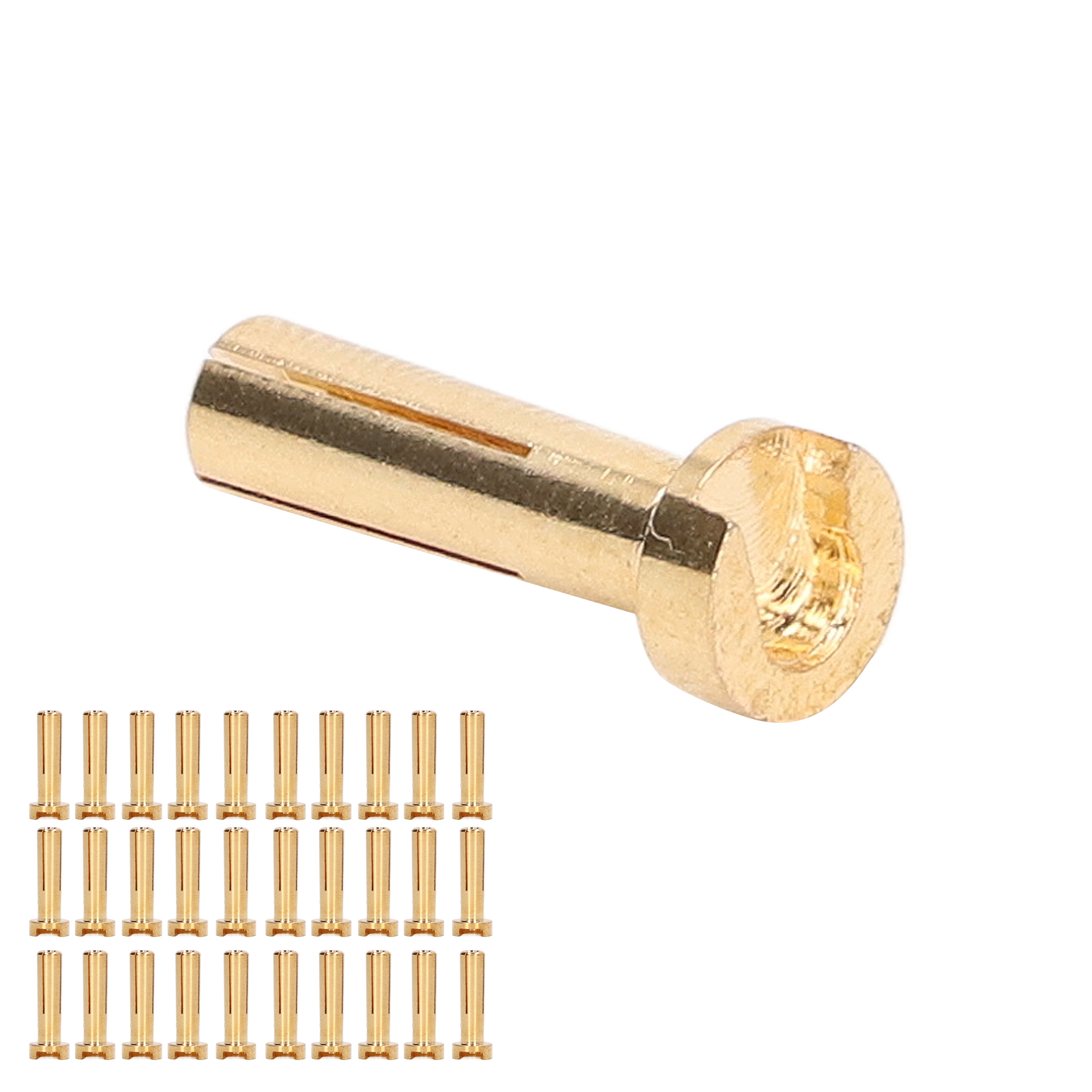 Packung Mit 30 Hochpräzisen Bananensteckern Aus Messing Für Standard-4-mm-rc-batteriekabel