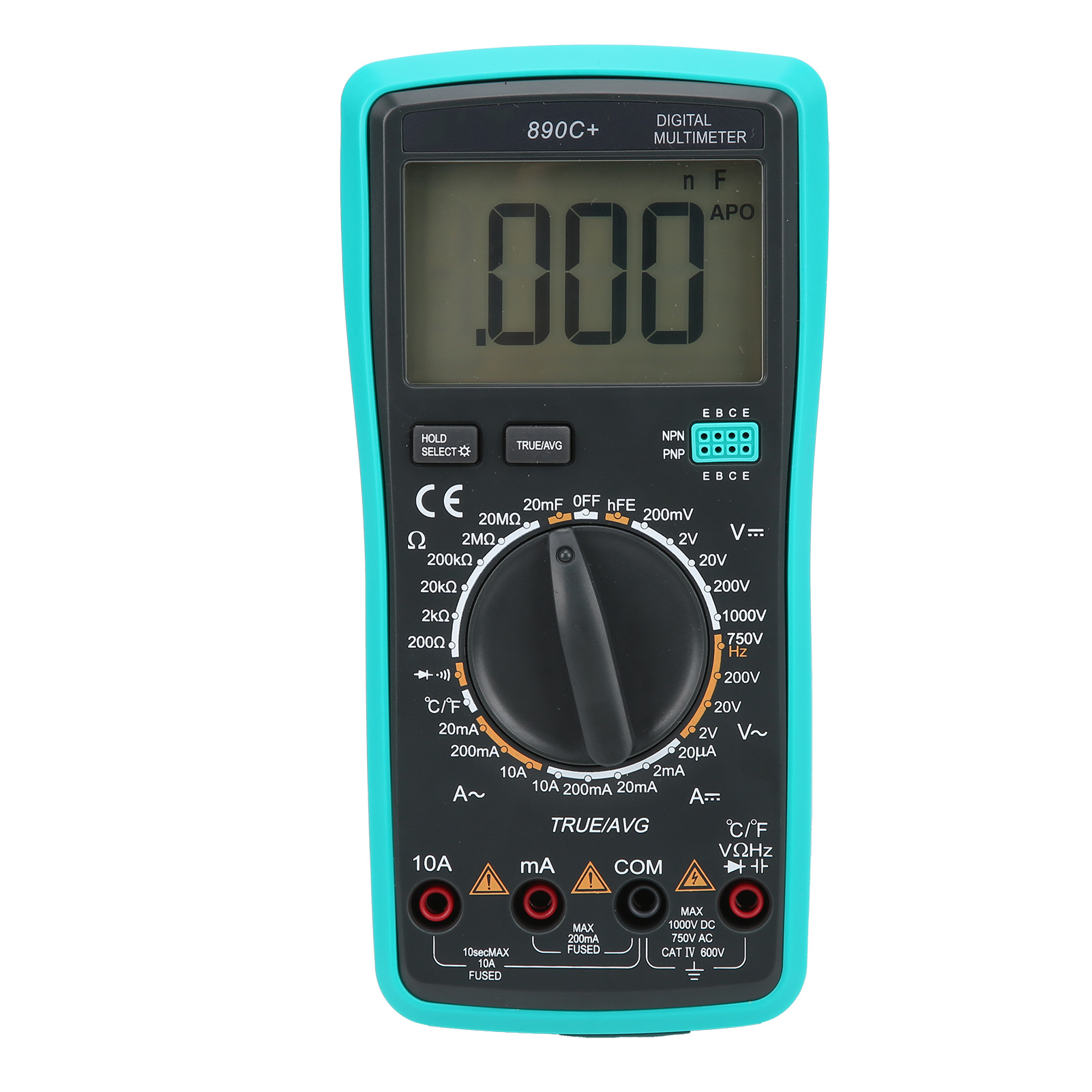 890c+ Digitalmultimeter Mit Automatischer Überhitzungs- Und Überhitzungsschutzfunktion, Voltmeter Und Amperemeter.