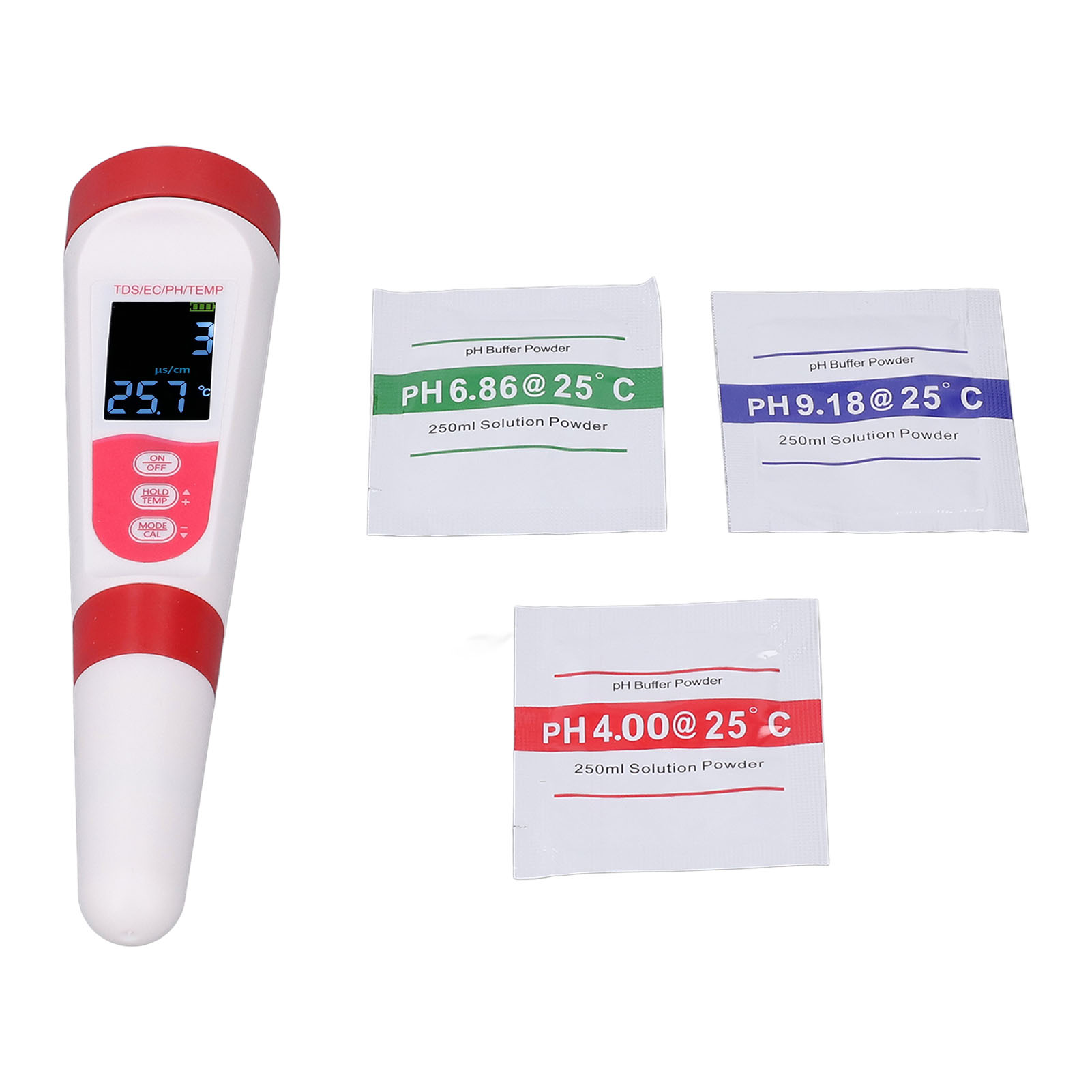 Wasserqualitätsmessgerät – Präzise Messung Von Ph-wert, Elektrischer Leitfähigkeit, Tds Und Temperatur – Modulares 4-in-1-design