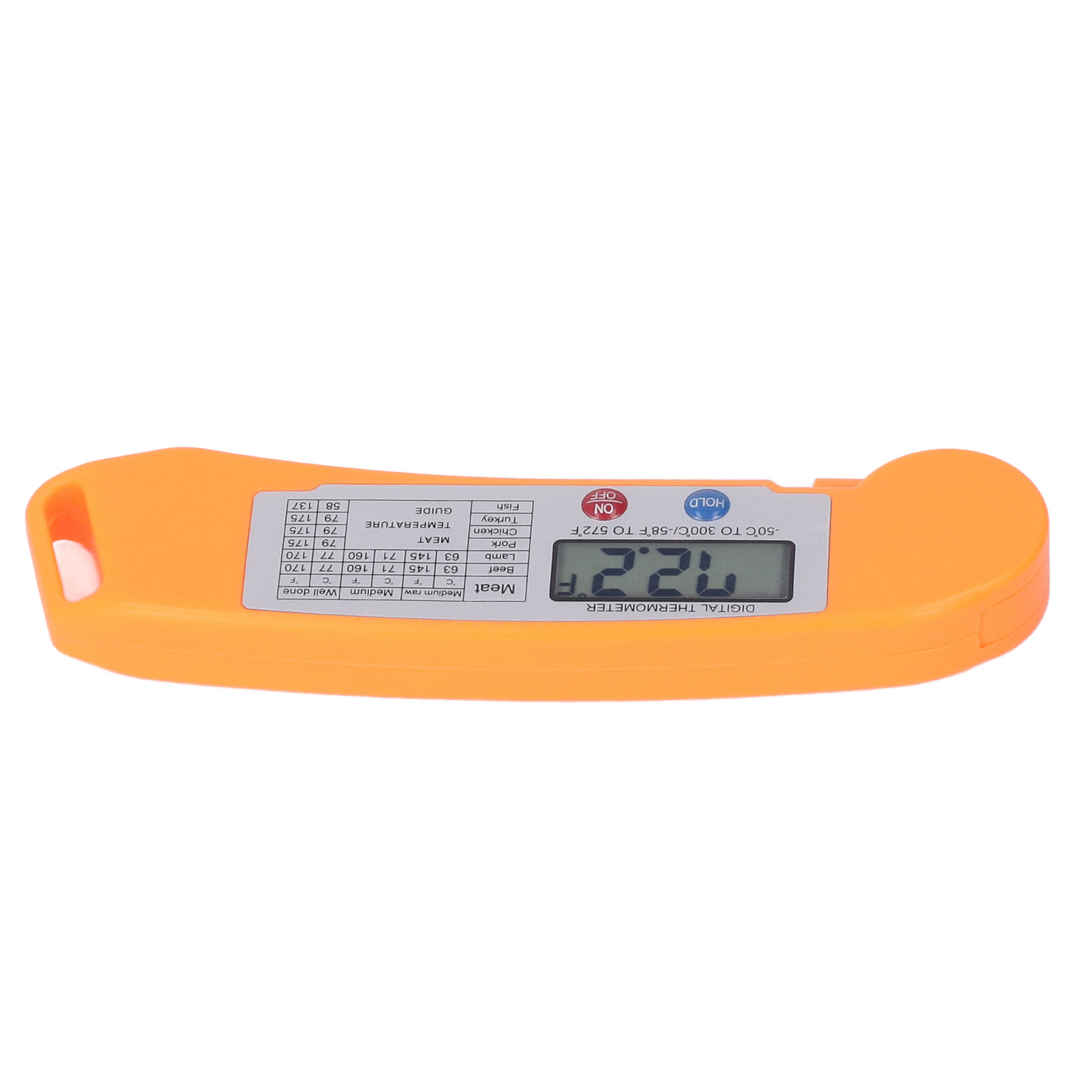 Faltbares Und Intelligentes Digitales Elektronisches Lebensmittelthermometer Mit Direktanzeige Zum Kochen Von Orangen