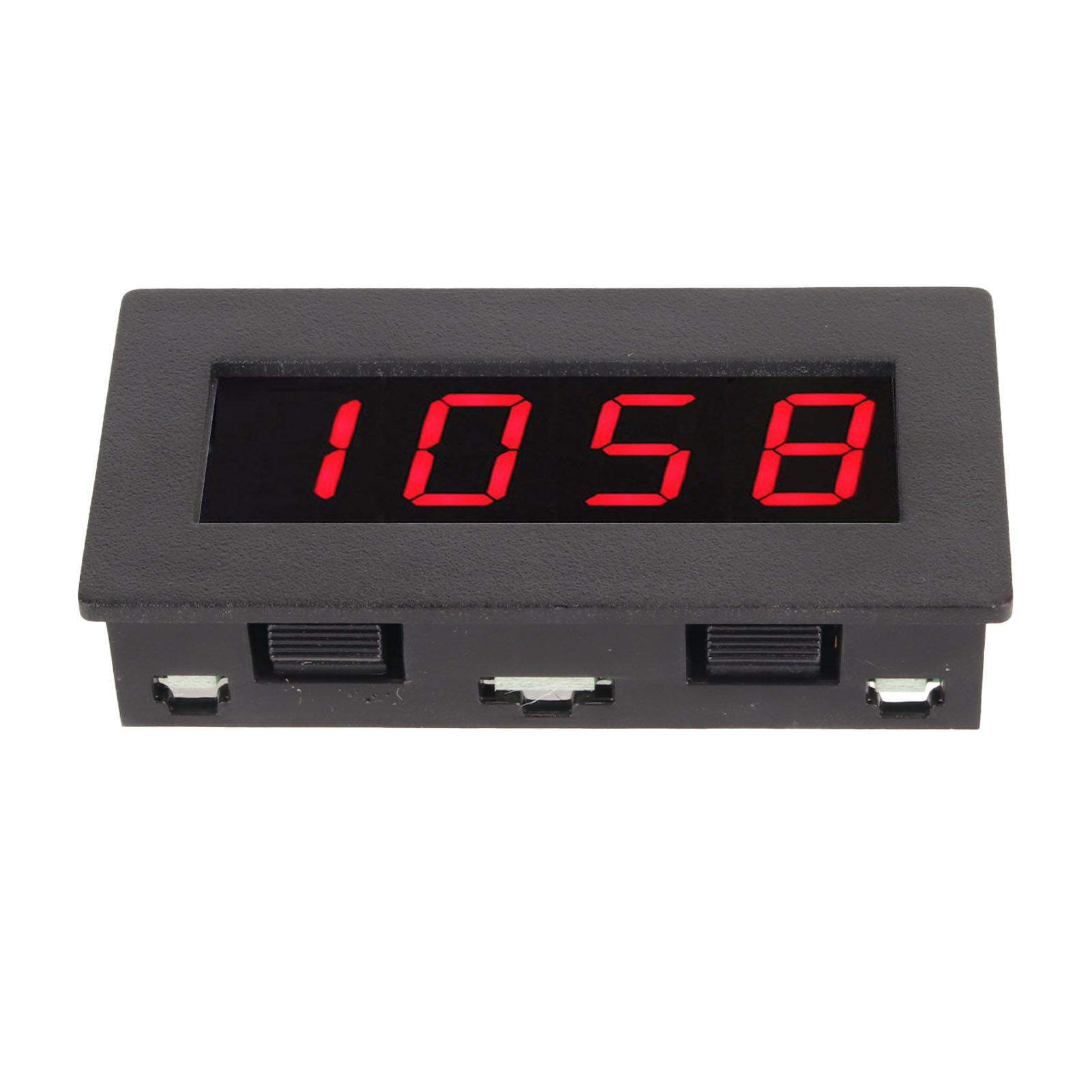 Digitaler Frequenzzähler, Geschwindigkeitsmesser, 8–15 V Gleichstromversorgung, 14,2 Mm (0,56 Zoll) Teilung, Drehzahlbereich 5–9999 U/min, 4-led-digitalanzeige, Roter Frequenz-drehzahlmesser