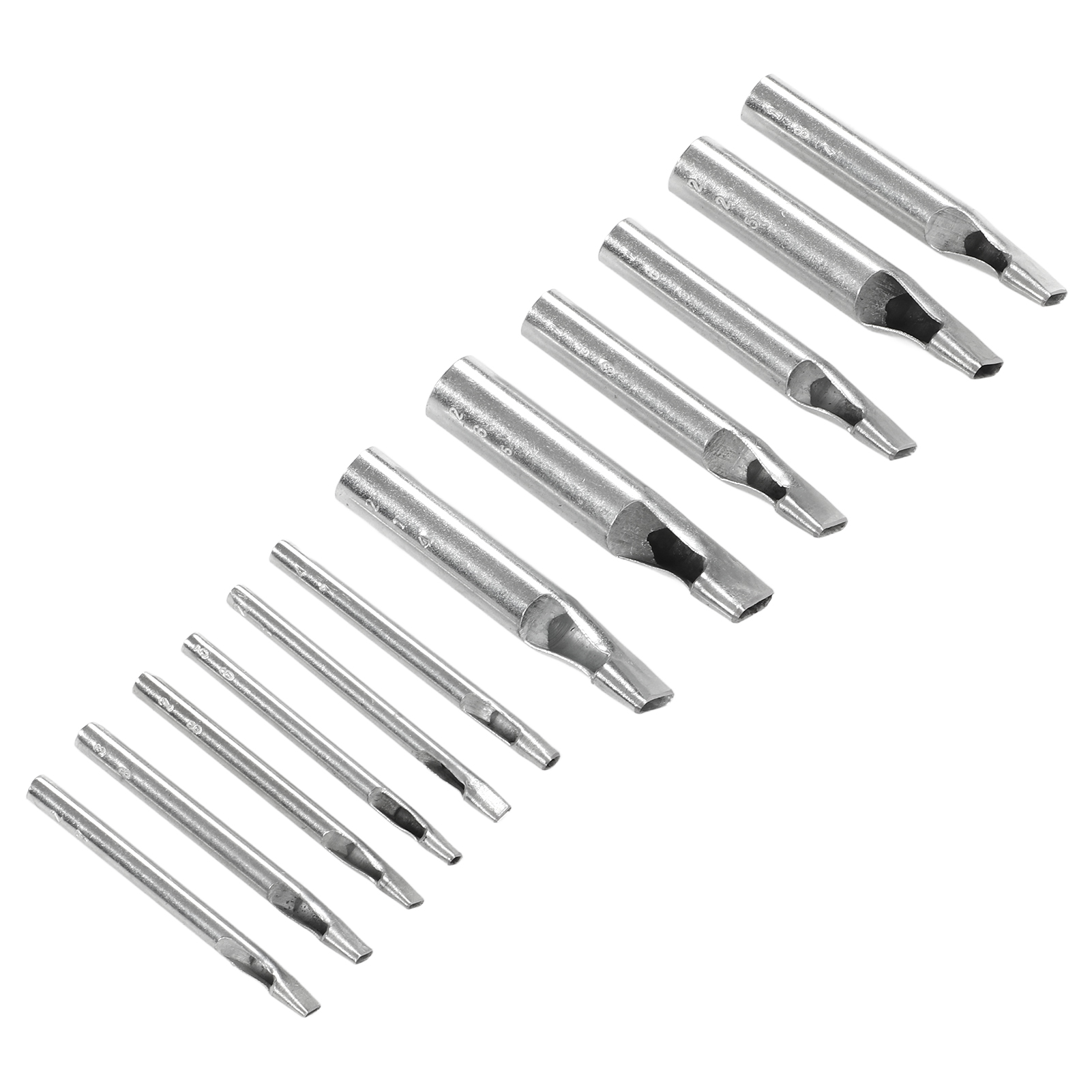 12 Lederlocher, Präziser Durchmesser, Einteilige Perforation, Manuell, Aus Hochkohlenstoffhaltigem Stahl
