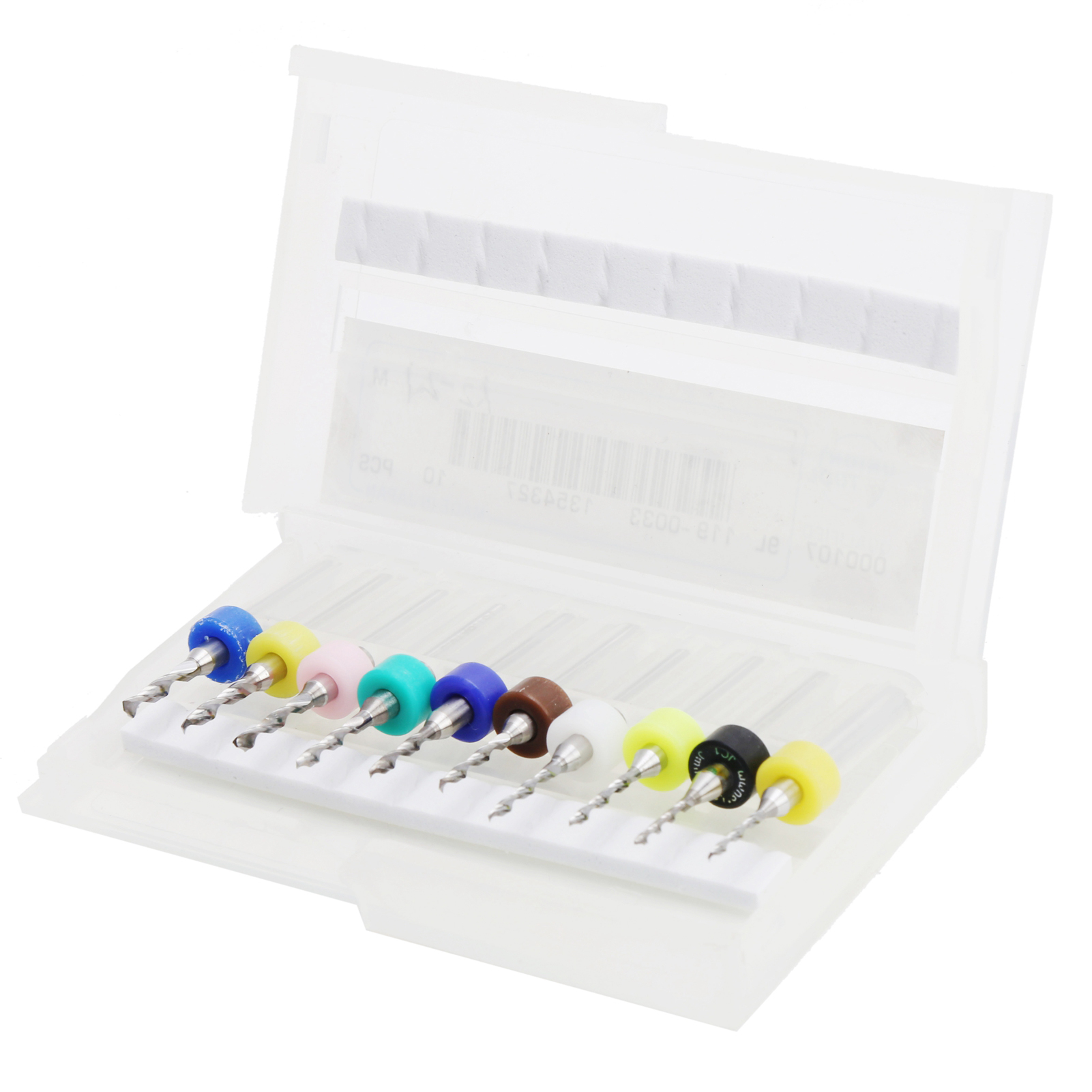 Set Mit 10 Mikro-hartmetallbohrern, 1,2 Bis 2,1 Mm, Zum Bohren Von Leiterplatten