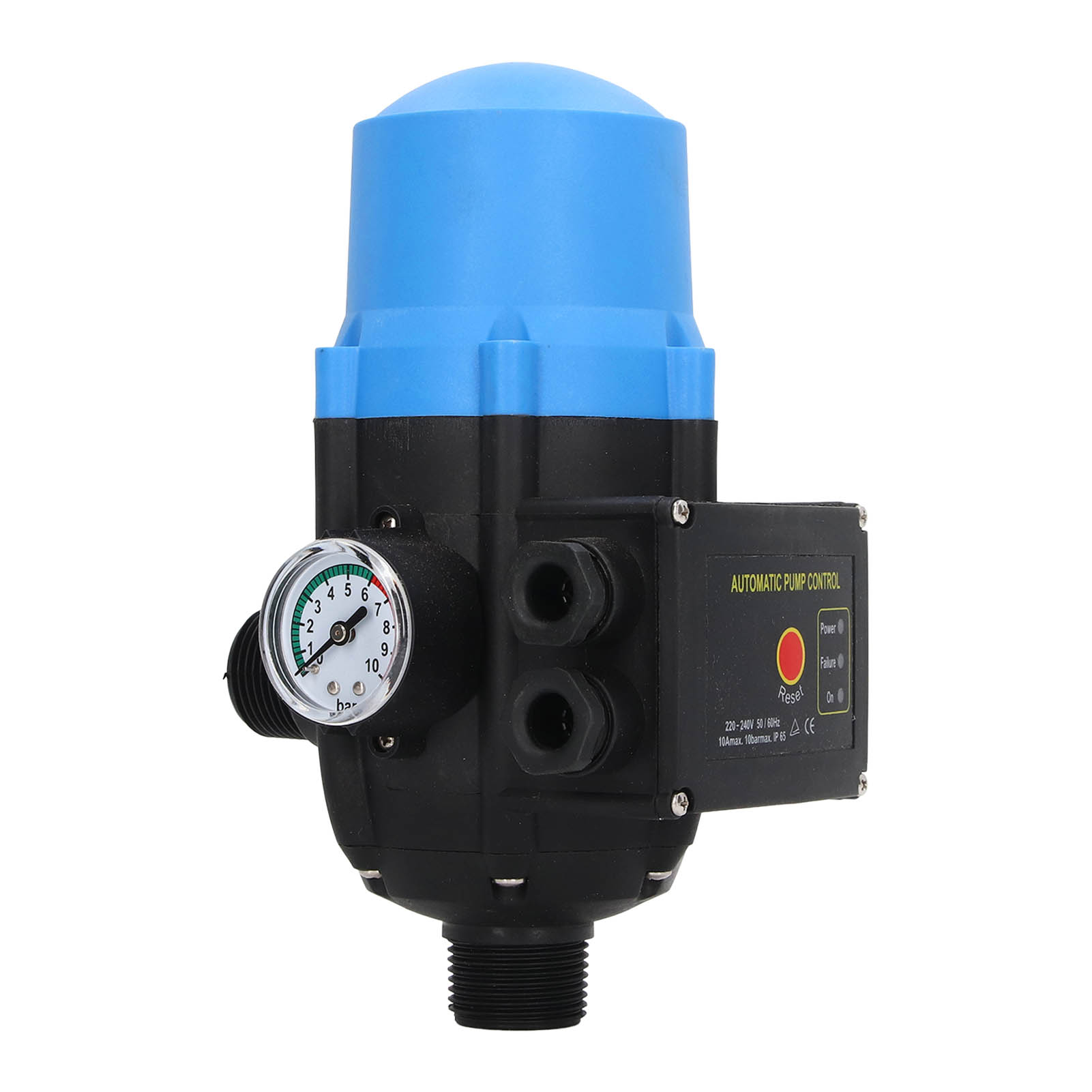 Automatischer Druckregler Für Wasserpumpe Mit Manometer Und Elektronischem Steuerschalter 220-240 V