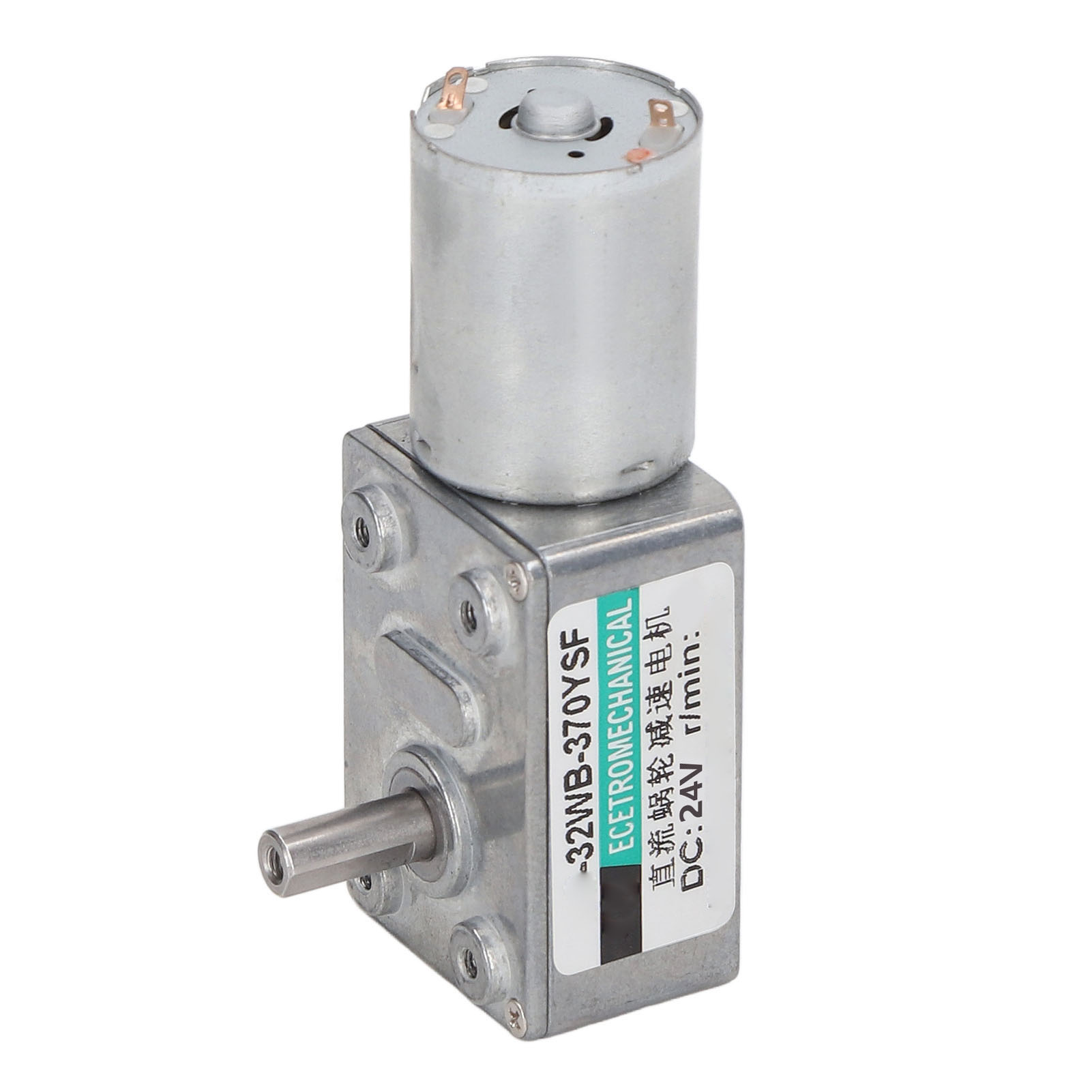 Selbsthemmender Und Reversibler Schneckengetriebemotor Mit Hohem Drehmoment Und Einstellbarer Drehzahl, Elektrische Turbine, 24 V Dc, 2 W, 150 U/min