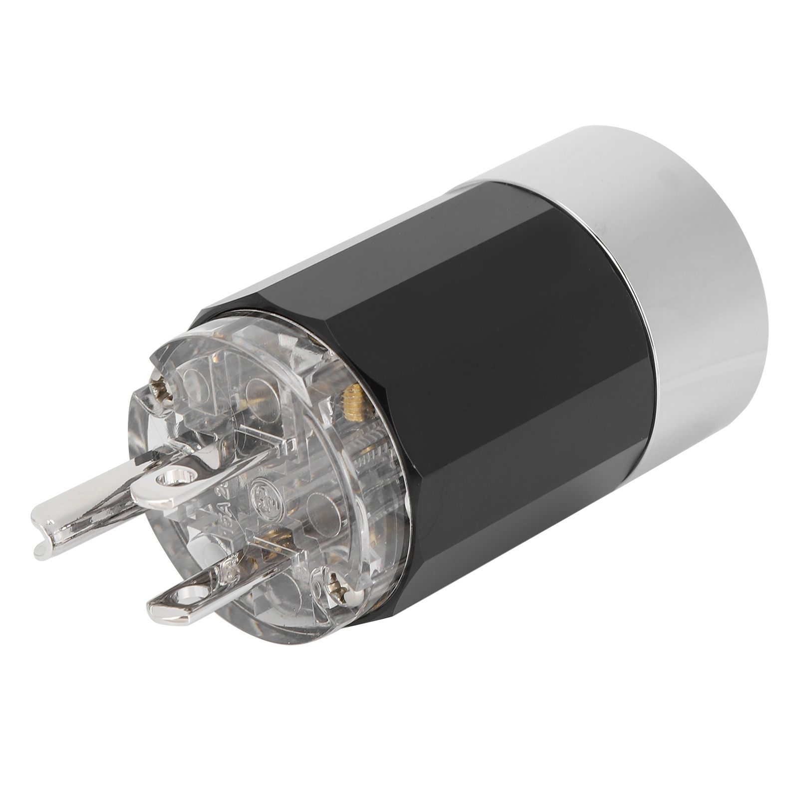 Monosaudio-netzstecker Aus Rhodiniertem Reinkupfer, Hifi-audio-netzstecker 100-250vm109r (männlich)