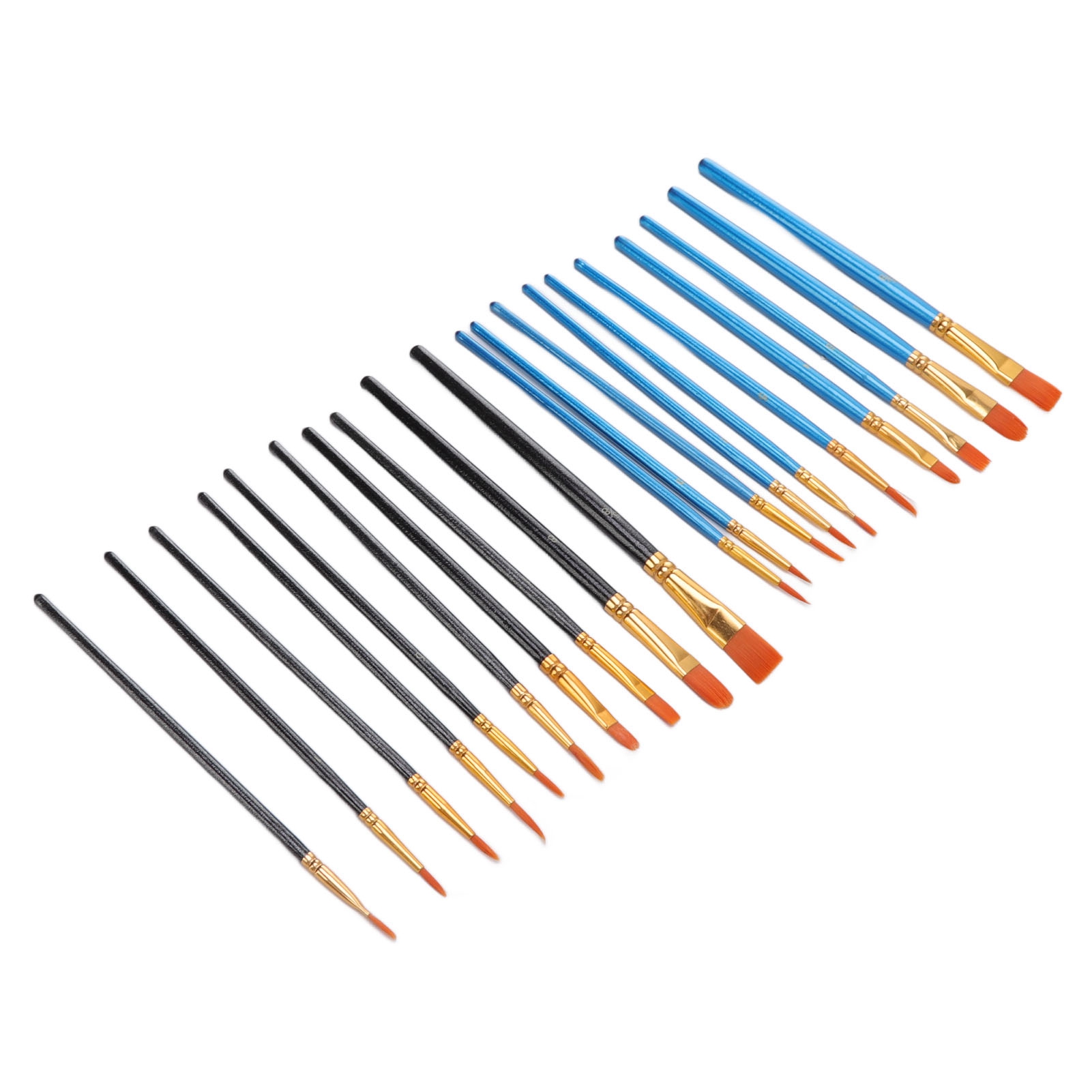 Set Mit 20 Aquarellpinseln Mit Elastischem Nylonkopf In 10 Verschiedenen Größen, Ideal Für Anfänger.