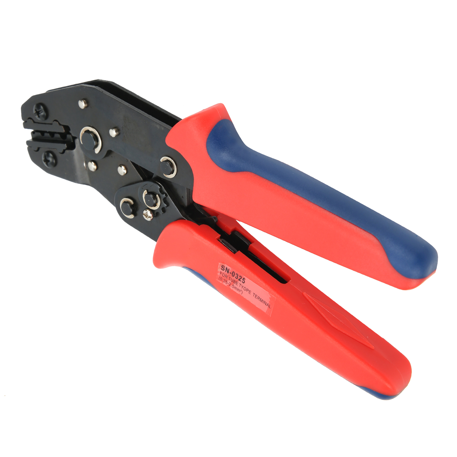 Miniatur-crimpzange Im Europäischen Stil Für Kabelschuhe, Drahtcrimpzange, Zweifarbiger Griff, 20–14 Awg, Sn-0325