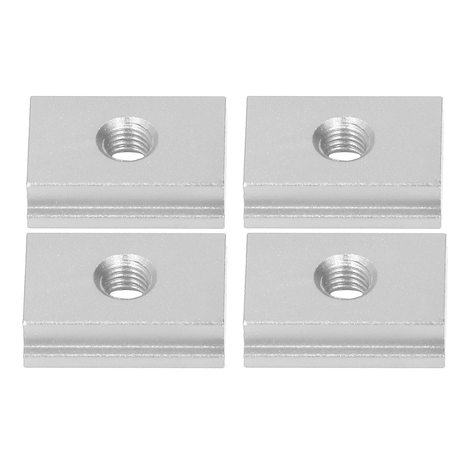 4 M8-t-gleitnutmuttern Aus Aluminiumlegierung Für Die Holzbearbeitung, Silberfarbene Linearführungsteile