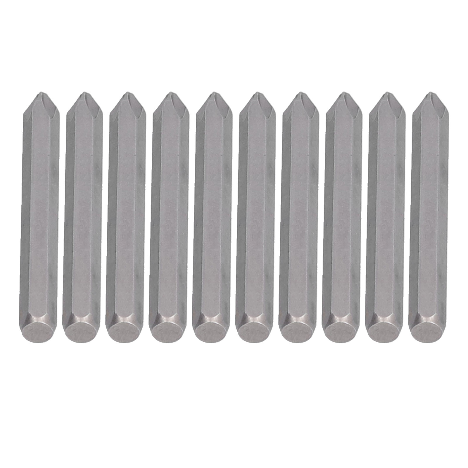 Packung Mit 10 Magnetischen Phillips-schraubendreherbits Aus S2-stahl, 5/16"-sechskantschaft, Industriebedarf