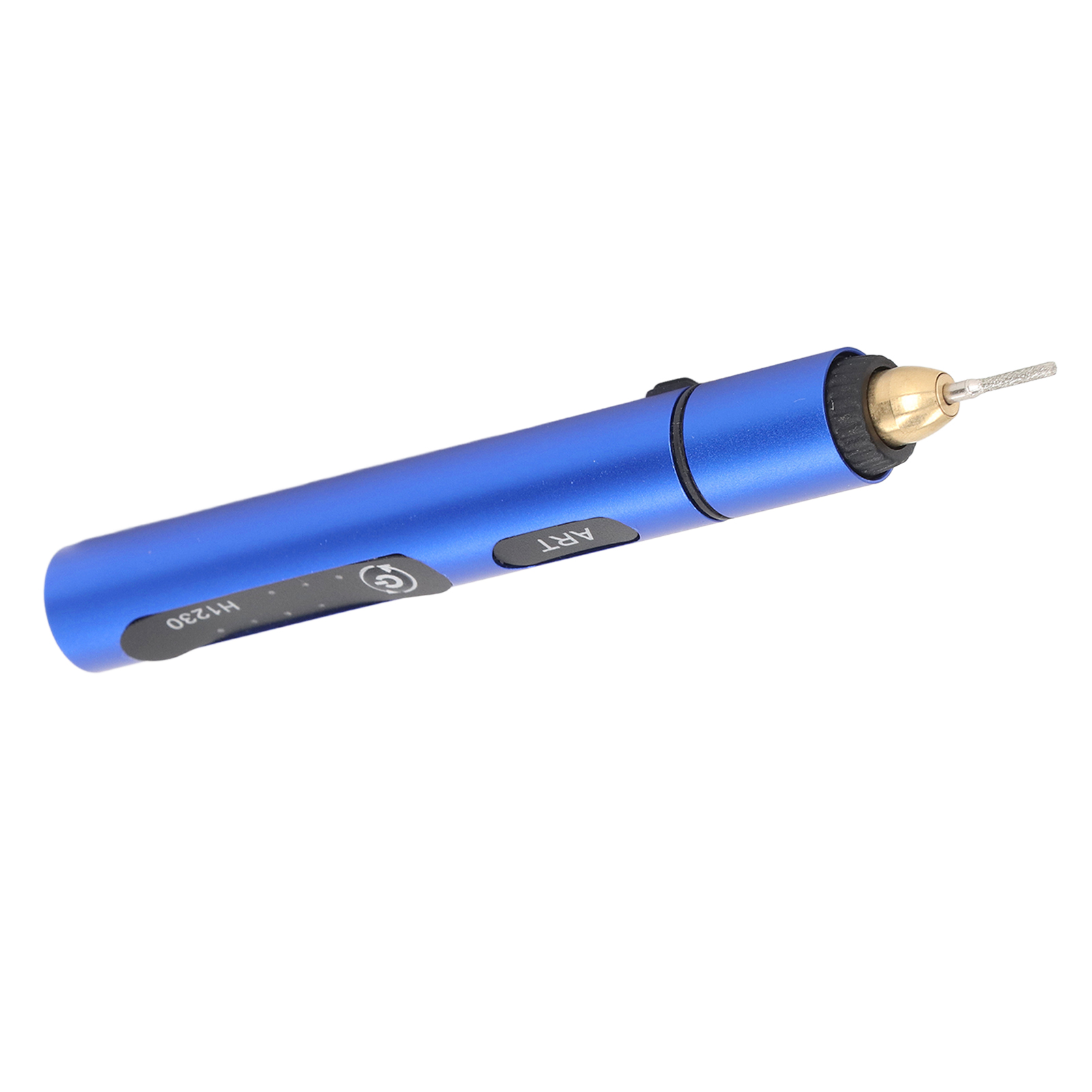 Elektrischer Gravierstift, Mini-graviergerät Aus Aluminiumlegierung, Tragbar, Usb-aufladbar, Mit 4 Köpfen, 5 V, Blau