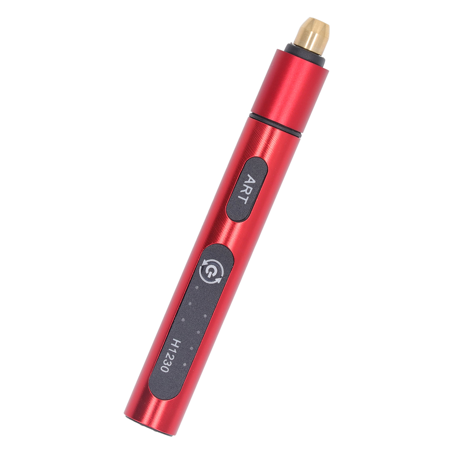 Elektrischer Gravierstift, Mini-graviergerät Aus Aluminiumlegierung, Tragbar, Usb-aufladbar, Mit 4 Aufsätzen, 5 V, Rot