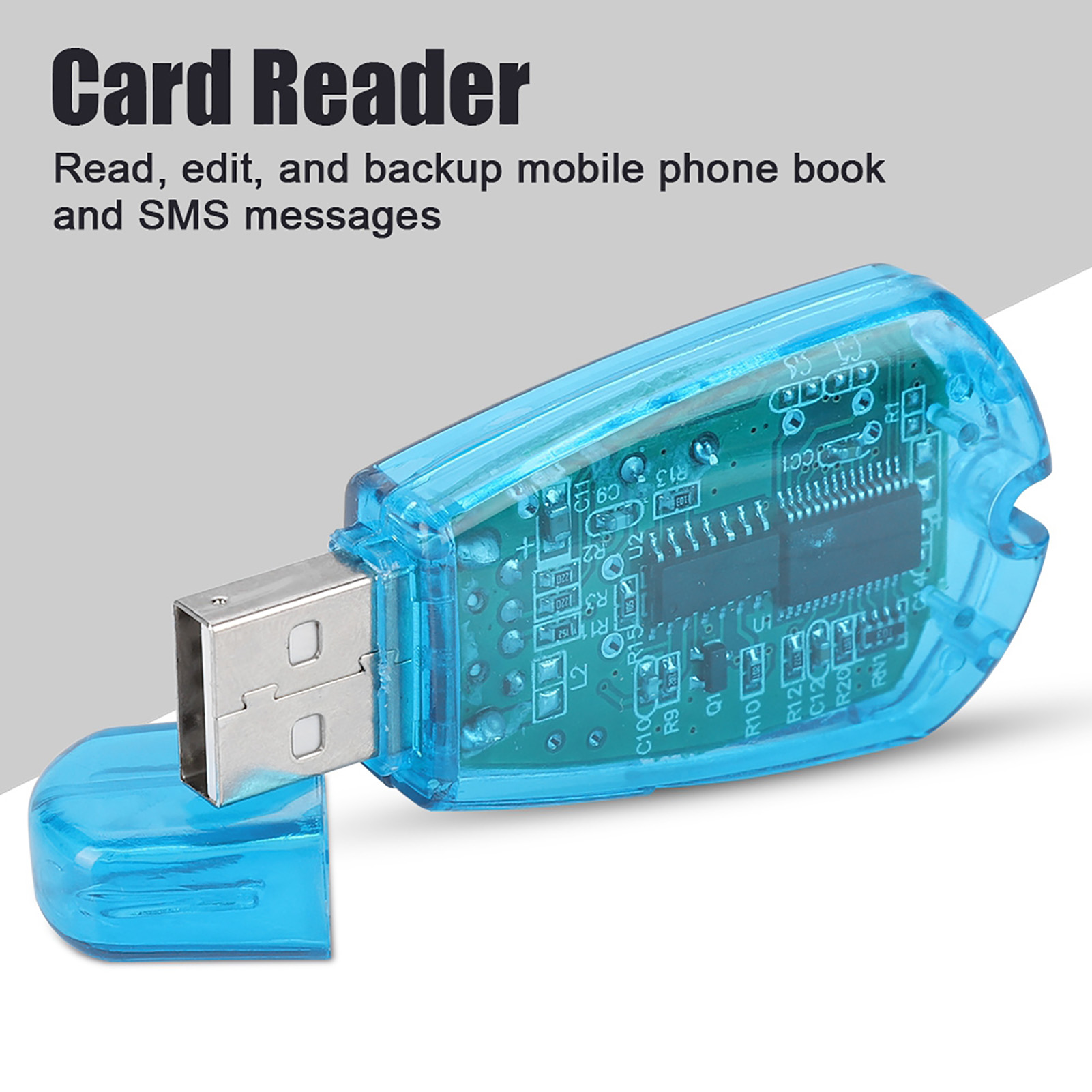 Sim-kartenleser Für Mobiltelefone, Usb-backup-lesegerät Mit Cd Für Qq/icq/msm/pc