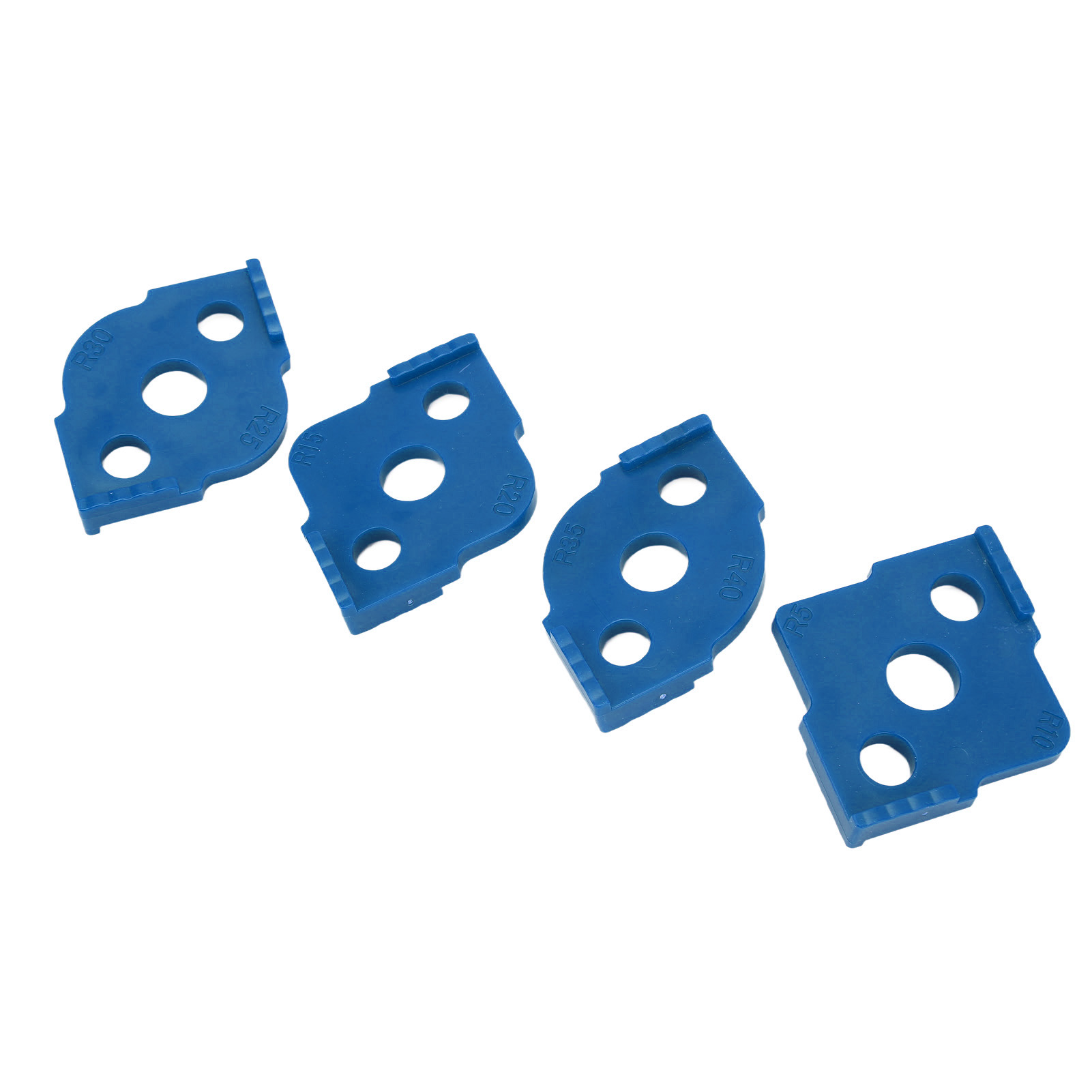 R-winkel-fräsvorrichtung (4-teilig), Aus Abs, Blau, Für Die Holzbearbeitung.