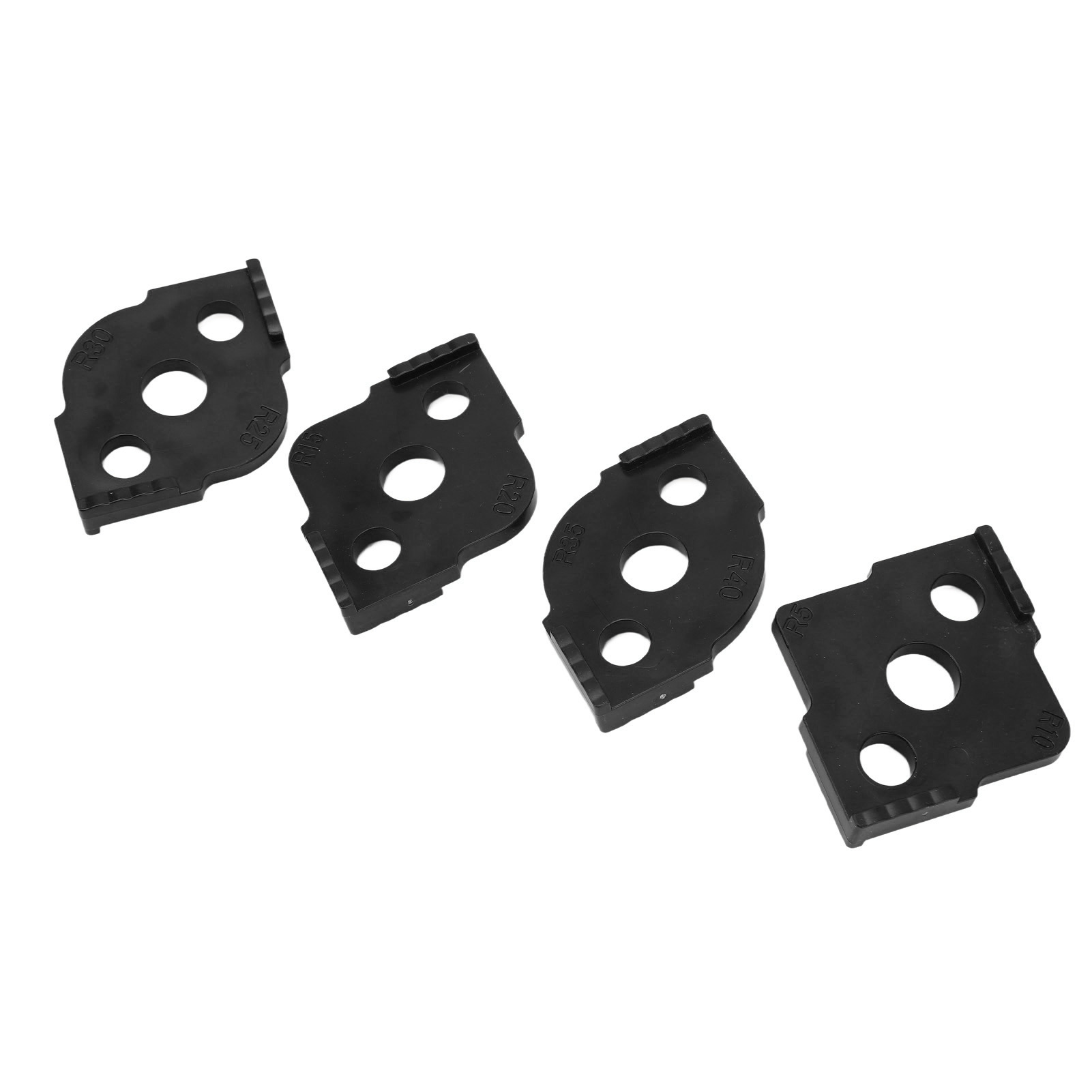 R-winkel-fräsvorrichtung (4er-set) Aus Schwarzem Abs Mit Krümmungsradius.