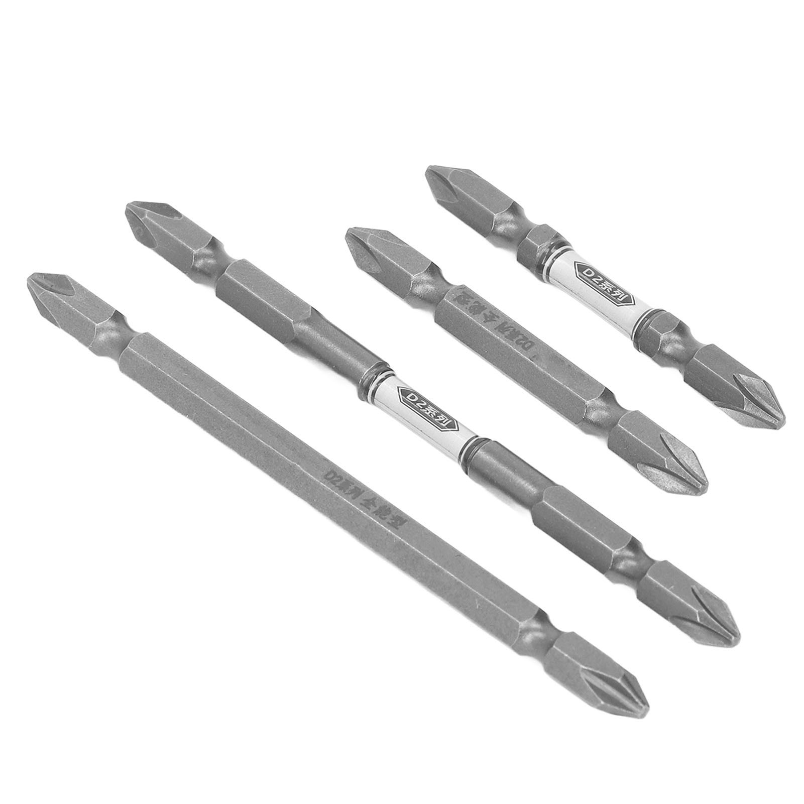 Set Mit 4 Doppelseitigen Elektroschraubendreherbits Aus Leistungsstarkem Magnetischem Legierungsstahl Für Schlagwerkzeuge