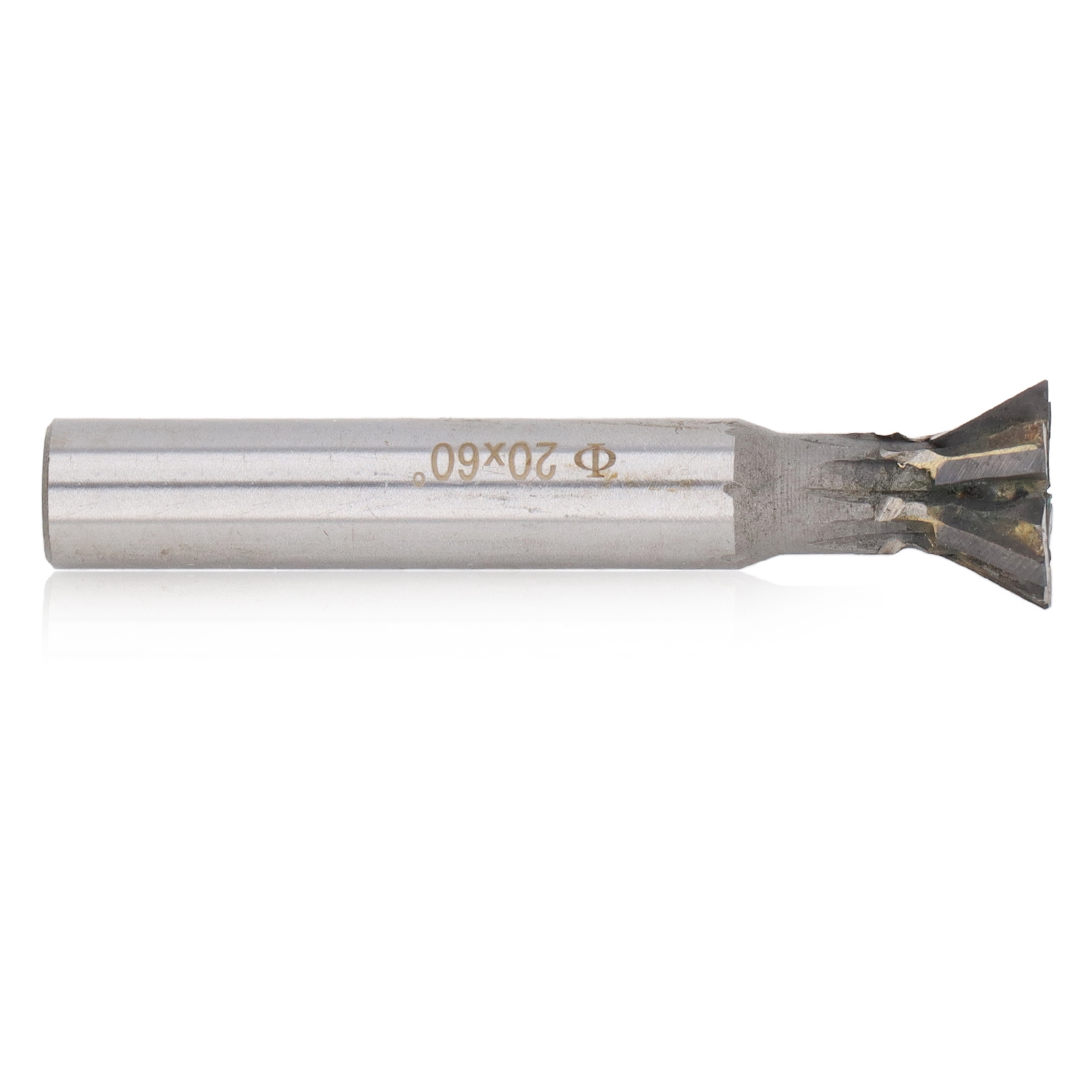 60°-hartmetall-nutfräser, 20 Mm, 6 Schneiden, Gerader Schaft