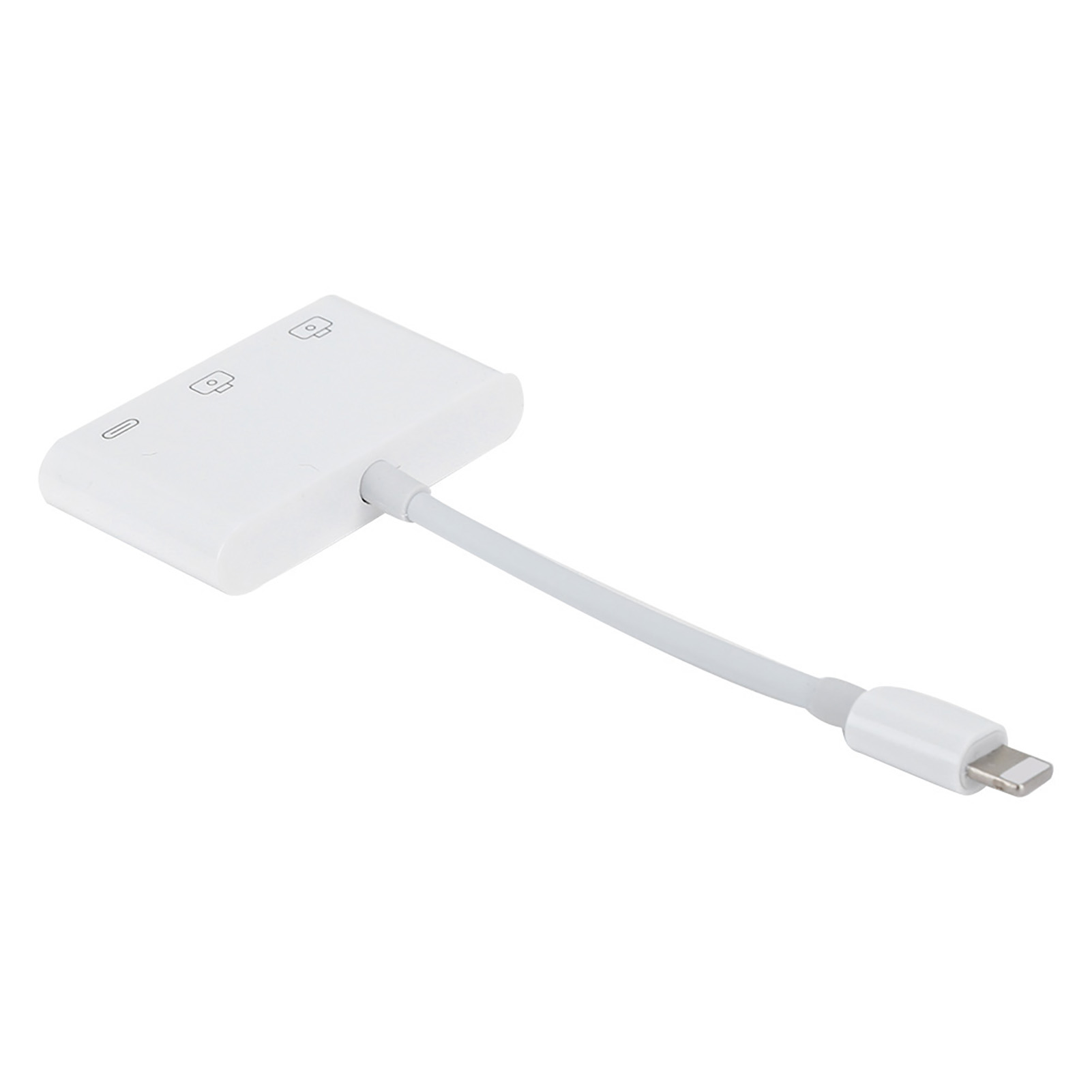 3-in-1 Otg-adapter-erweiterungsstation Für Ios, Speicherkarte, Usb-hub, Tastatur, Maus, Kamera Und Klavier