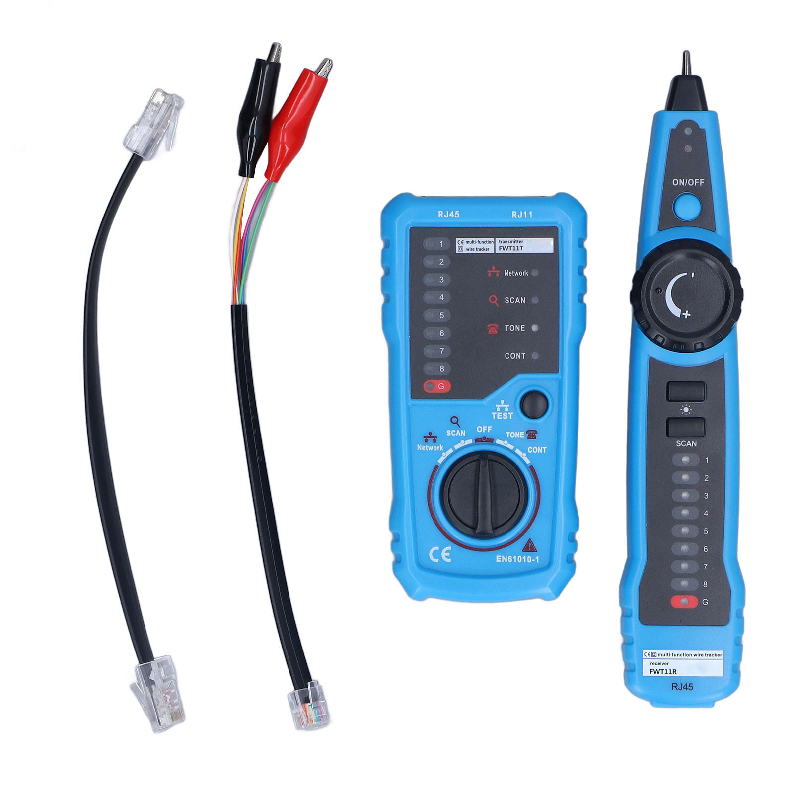 Fwt11 Anti-interferenz-rj45-netzwerkkabeltester, Tragbarer Ethernet-kabeltester, Schneller Positionsbestimmungs-telefonkabel-tracker