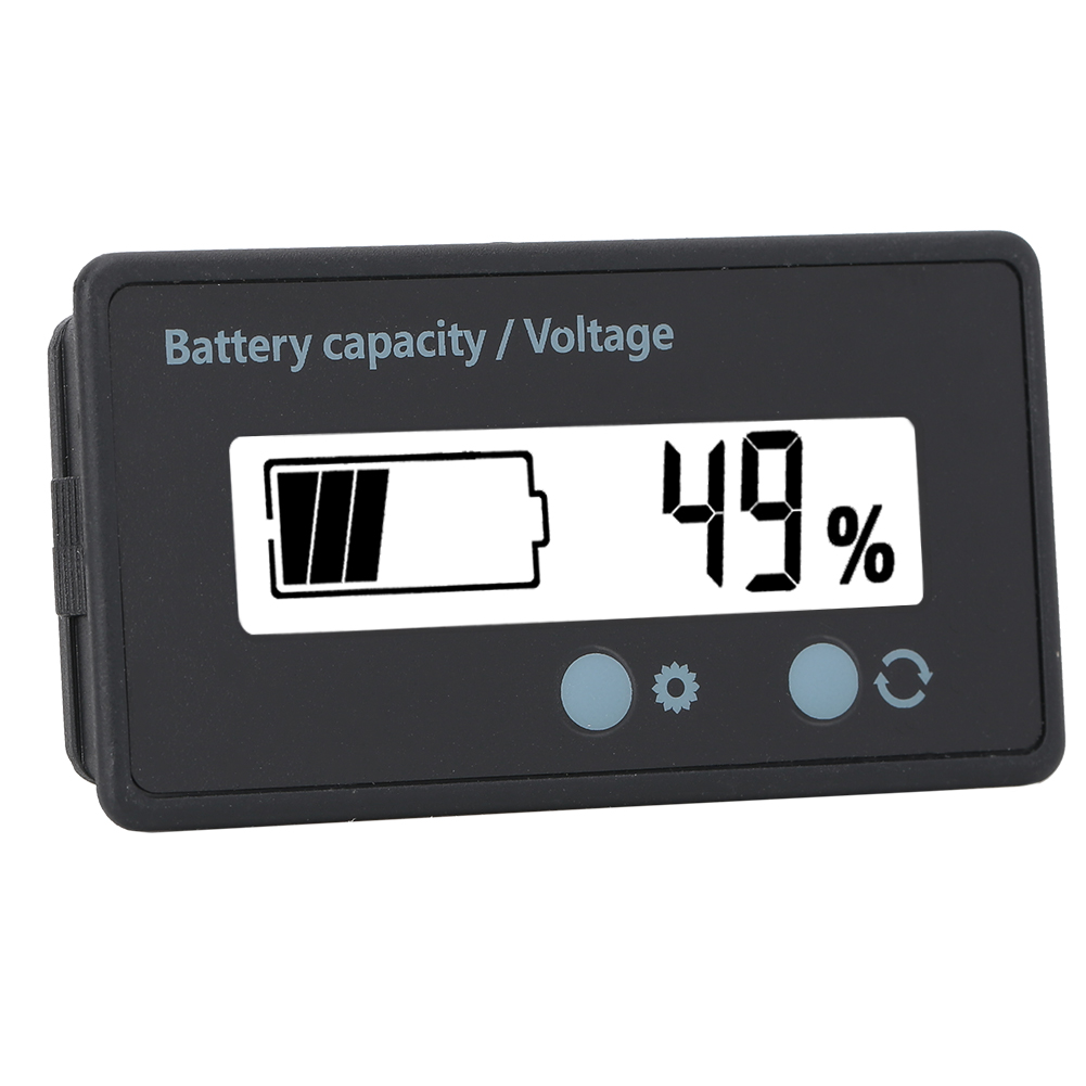 Gy-6gs Wasserdichter Pcb-htn-batteriekapazitätsmonitor Mit Lcd-bildschirm, 12–84 V, Weiß