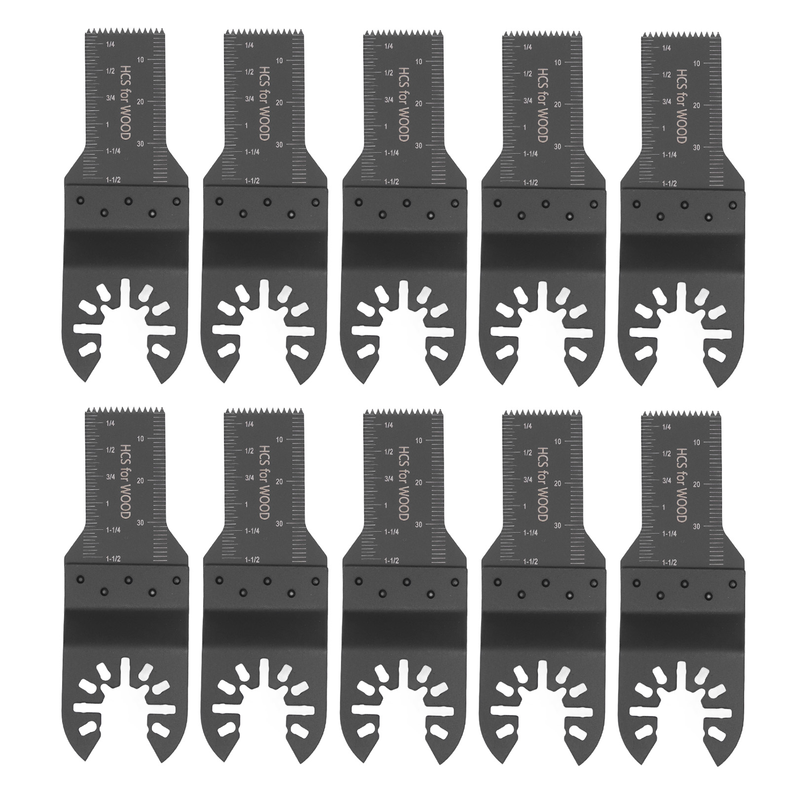 Set Mit 10 20-mm-schnellwechsel-oszillationssägeblättern Für Multifunktionswerkzeuge, Ideal Für Holz Und Kunststoff.