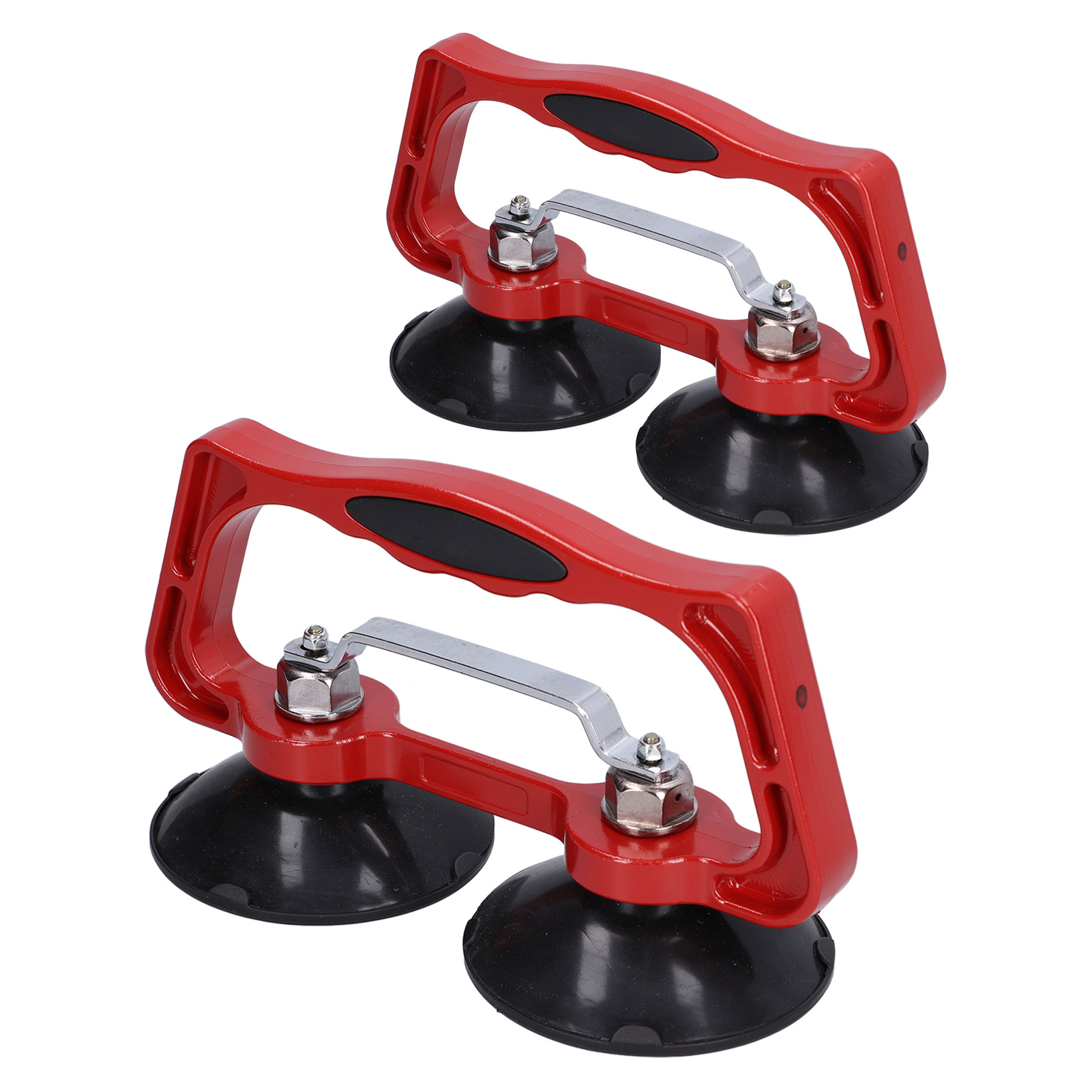 Set Aus 2 Robusten Saugnäpfen Für Zwei Gläser, Mit Griff, Tragkraft Bis Zu 35 Kg.