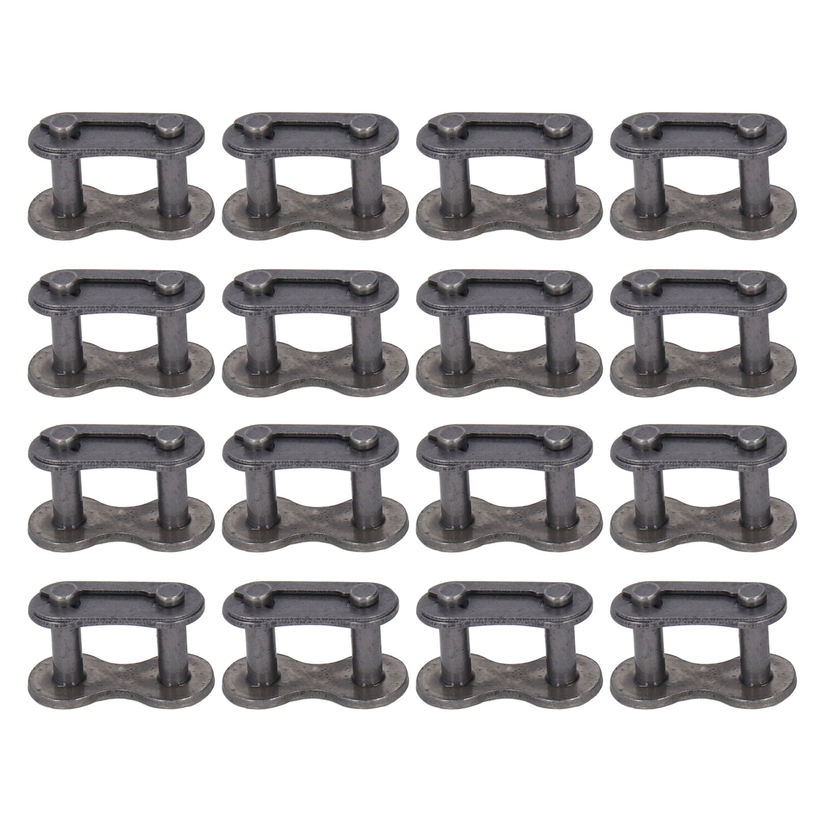 Set Aus 16 Starren Und Wiederverwendbaren Rollenkettengliedern Für Baja-motorräder Und -fahrräder.