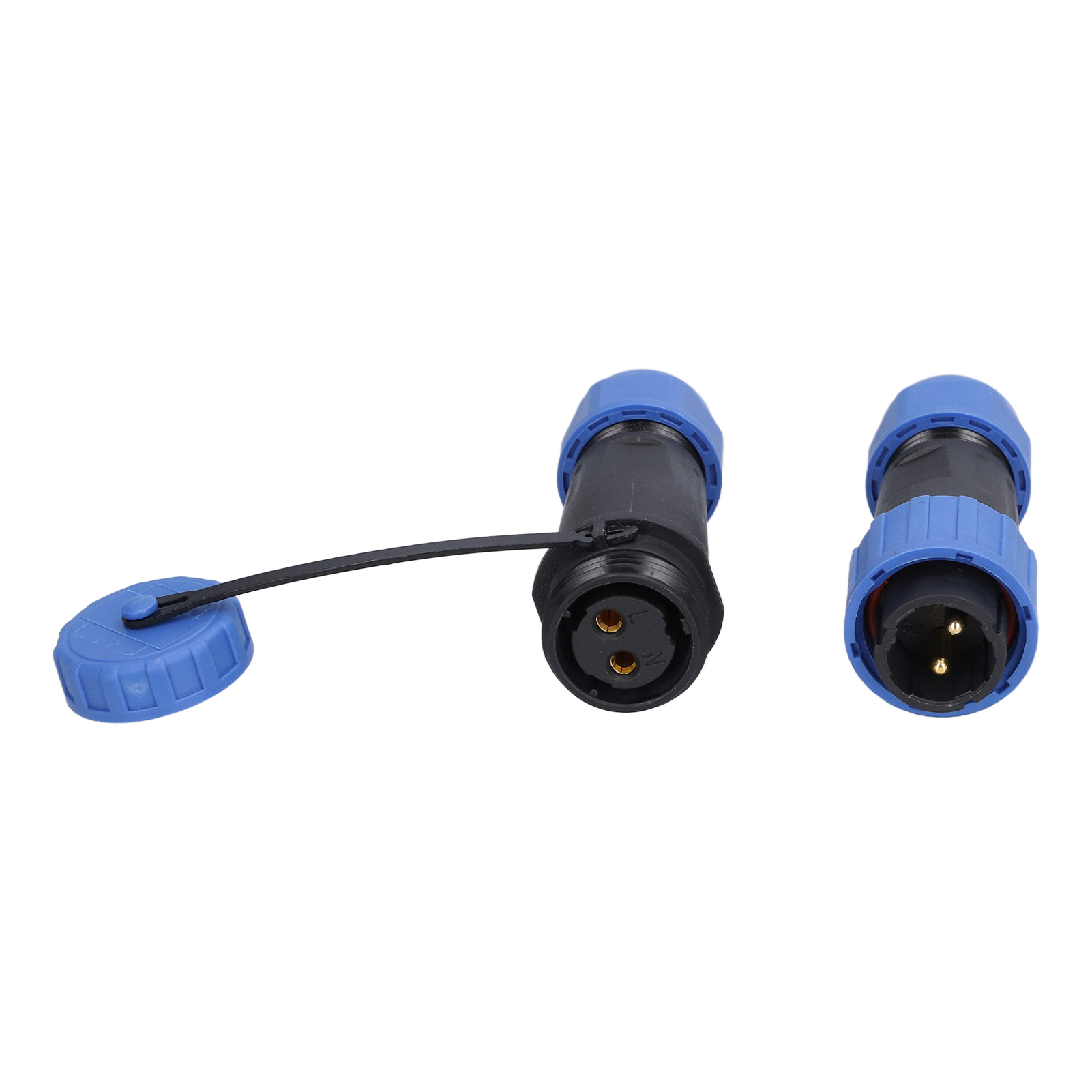 Wasserdichter Ip68-stecker/buchse, Lötfrei, 2-polig, 250 V, 20 A, Lp16