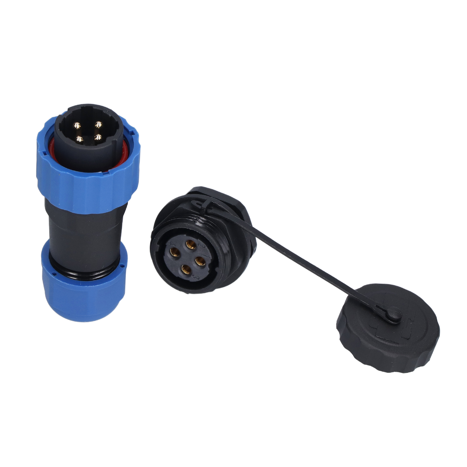 Wasserdichter Luftfahrtstecker Ip68, Rückseitige Mutterverbindung, Stecker/buchse, 380 V, Sp204-pins
