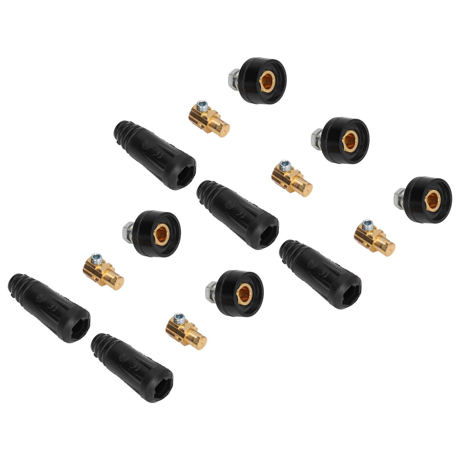 Set Mit 5 Schnellanschluss-schweißkabelverbindern, Europäischer Stecker 200-315a Für Maschinen