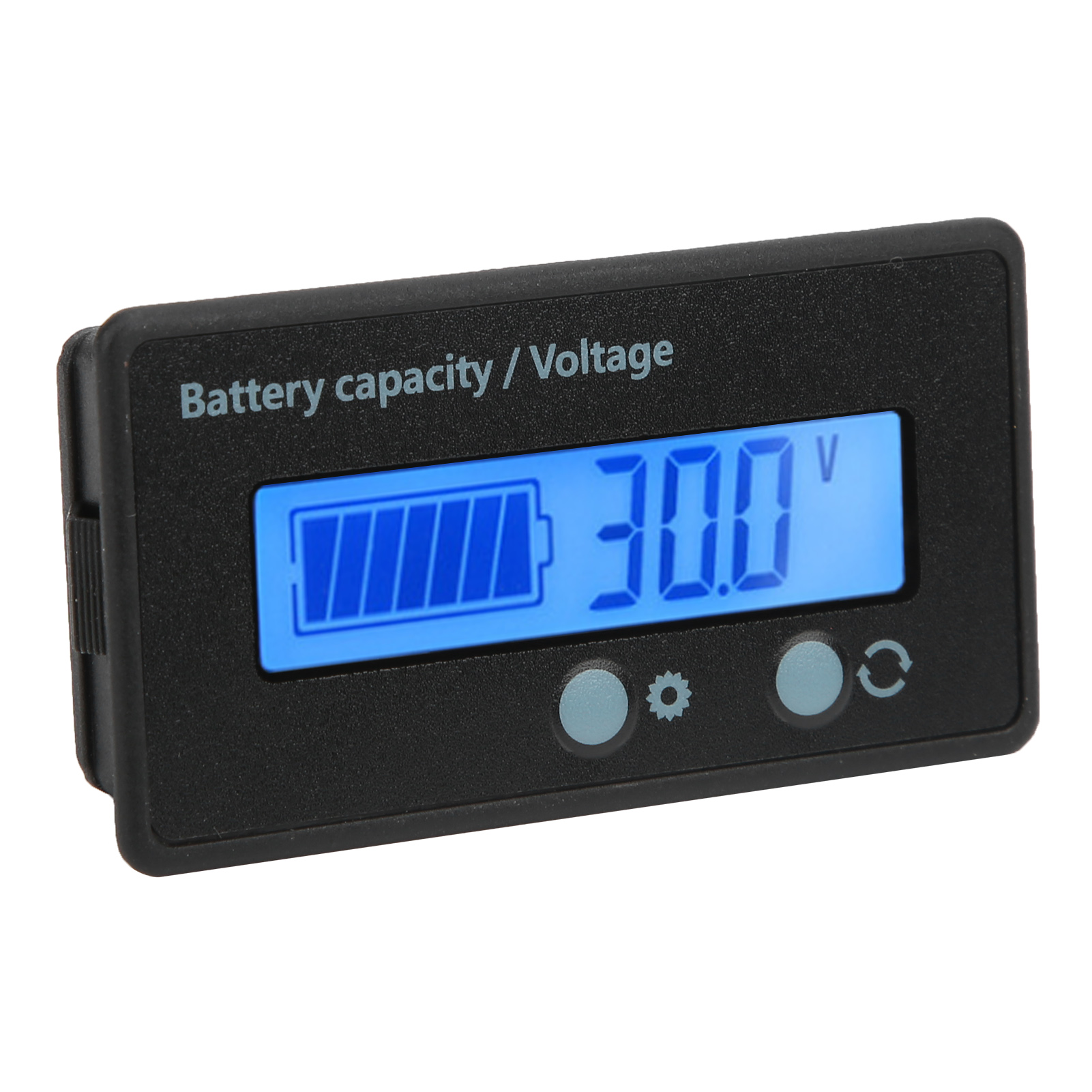 Spannungsprüfer-voltmeter Mit Lcd-anzeige, Dc 10-100v, Batteriestandsanzeige Und Blauer Hintergrundbeleuchtung