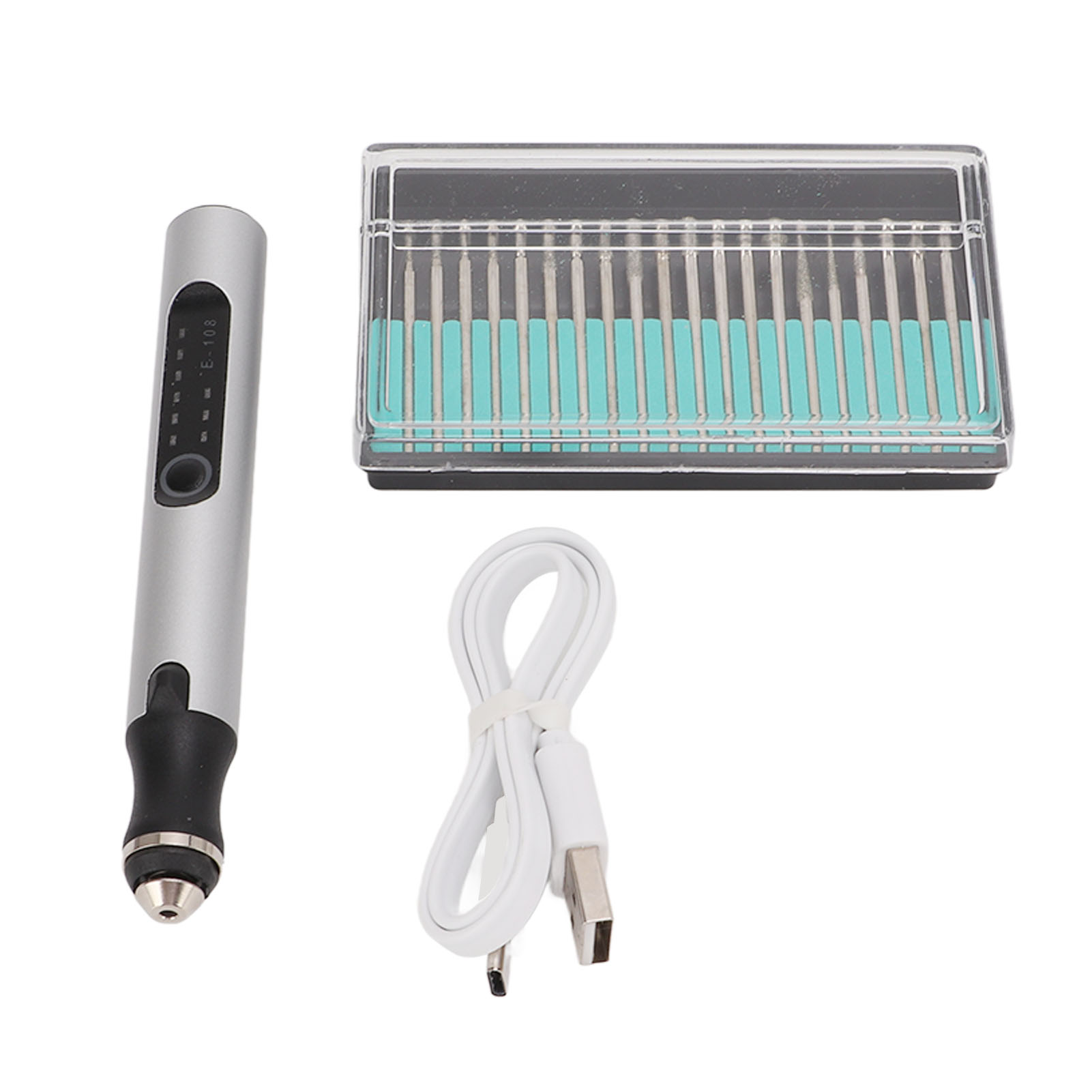 Tragbarer, Wiederaufladbarer, Kabelloser Elektrischer Gravierstift Mit 3 Geschwindigkeitsstufen. Miniatur-gravierwerkzeug.
