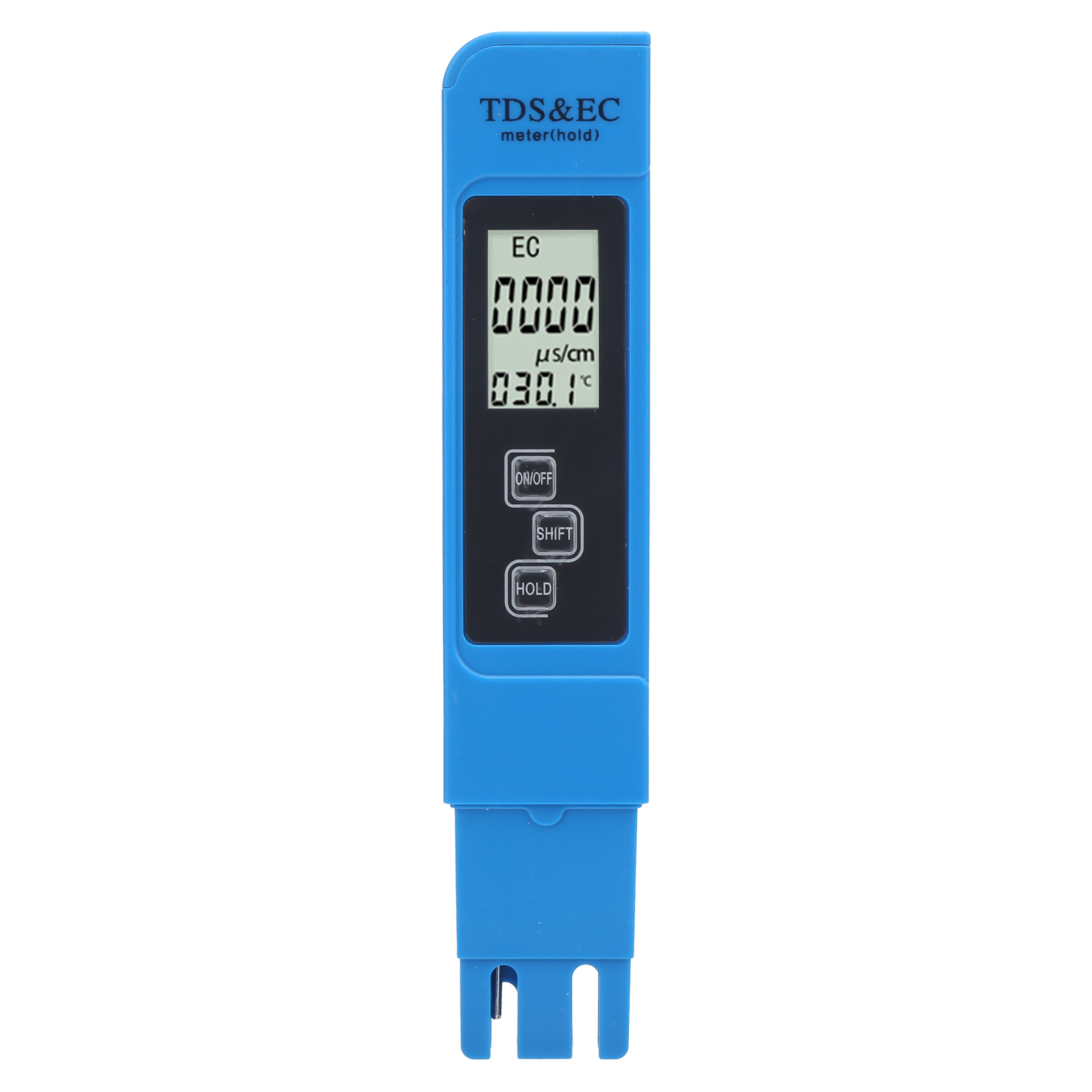 Tragbares 3-in-1-wasserqualitätsmessgerät: Misst Tds, Elektrische Leitfähigkeit Und Temperatur, Mit Hd-led-anzeige (blau).