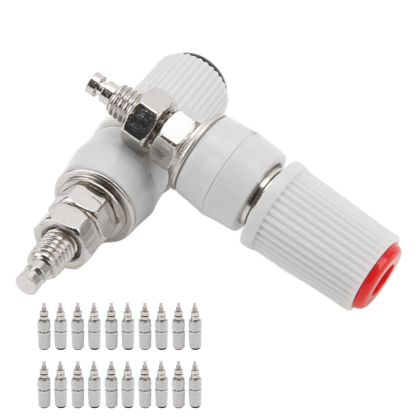Packung Mit 20 Schwarzen Und Roten 24.330 M5-steckverbindern, 4-mm-bananenstecker- Und Buchsenadaptern