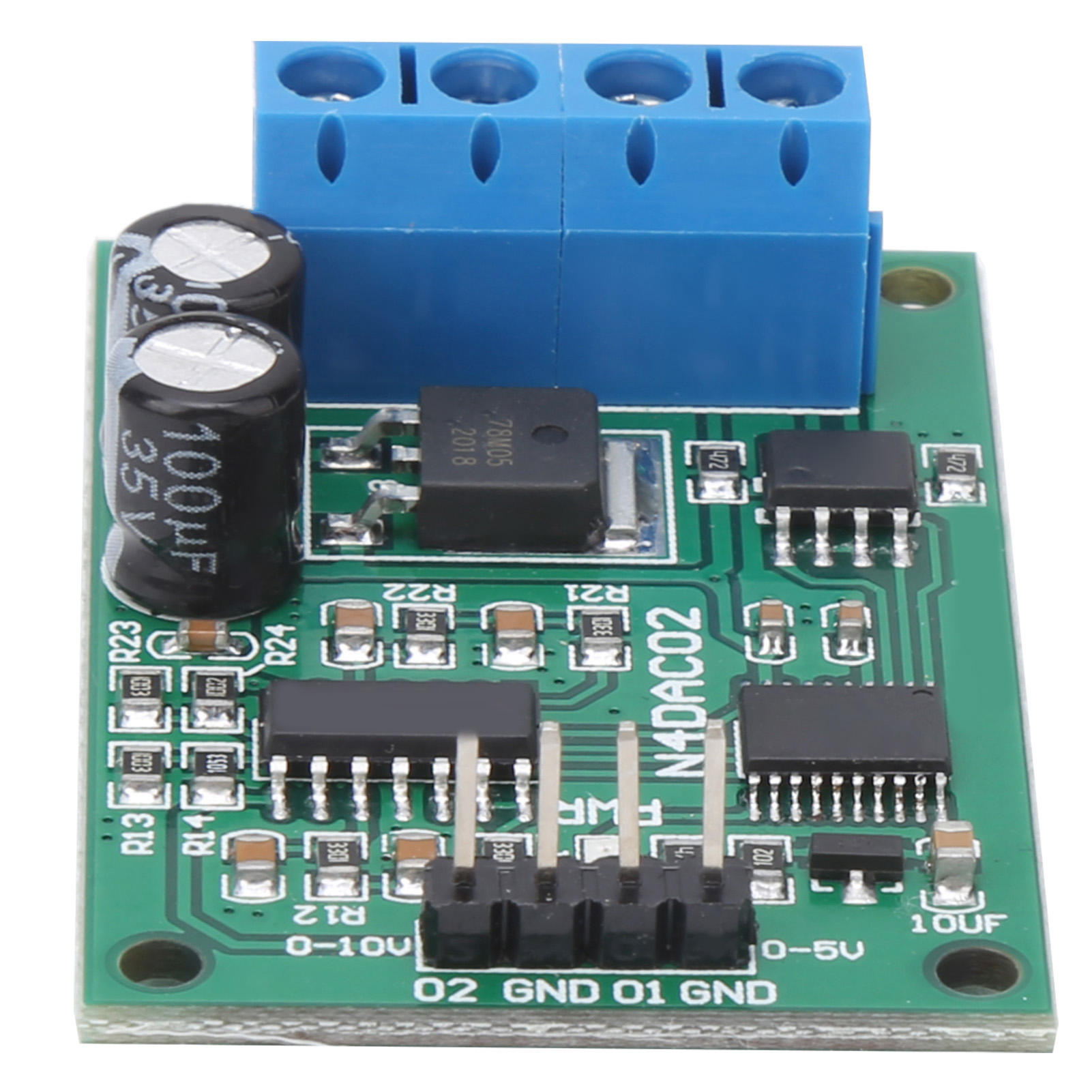 N4daco2 2-kanal 12v Dc Dac-modul, 0-5v/0-10v Pwm Analog-digital-wandler, Rs485 Rtu-karte