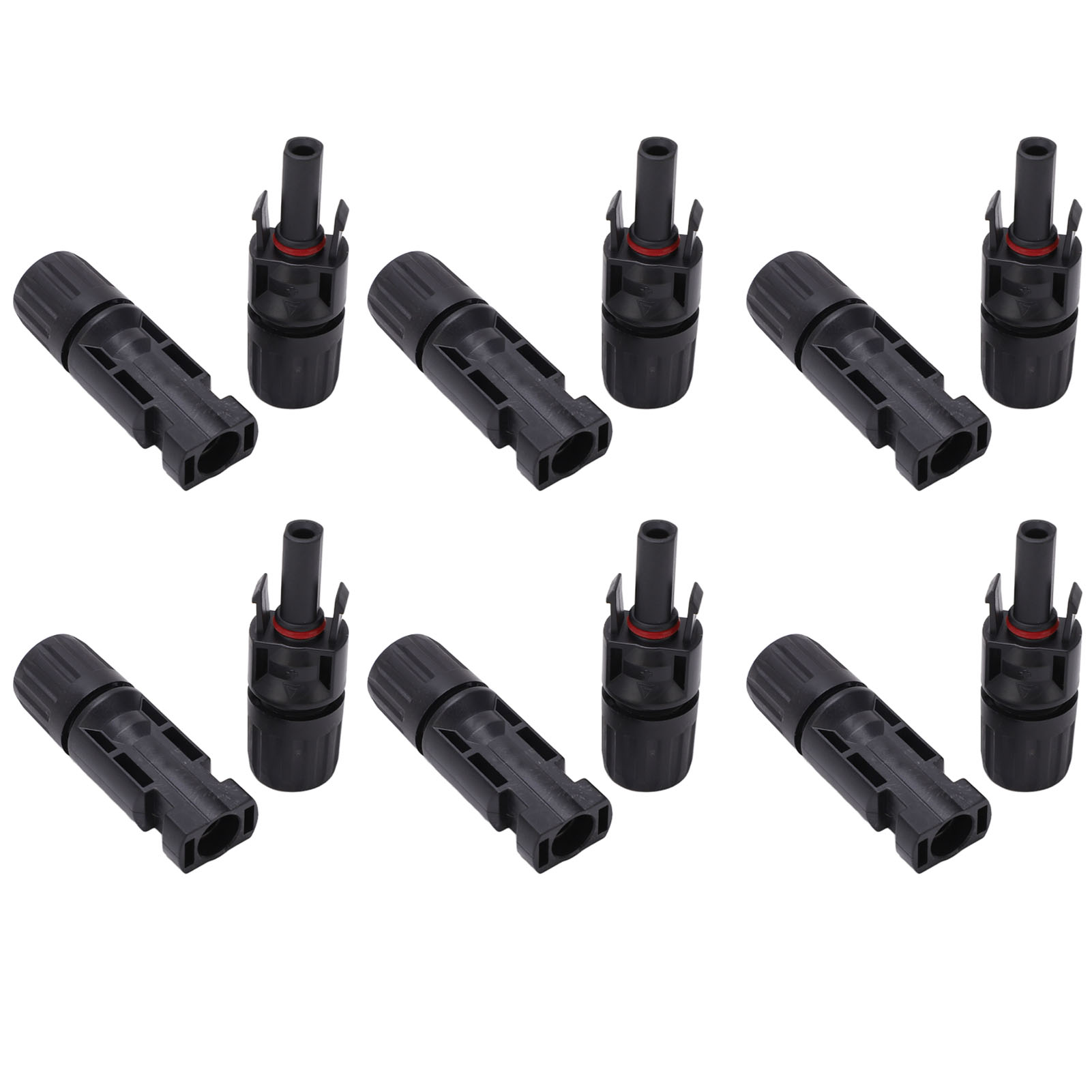 Satz Mit 12 Ip67-solar-photovoltaik-steckverbindern, Verzinnte Kupferstifte, Stecker Und Buchse, Für Industrielle Anwendungen, 1000 V, 30 A