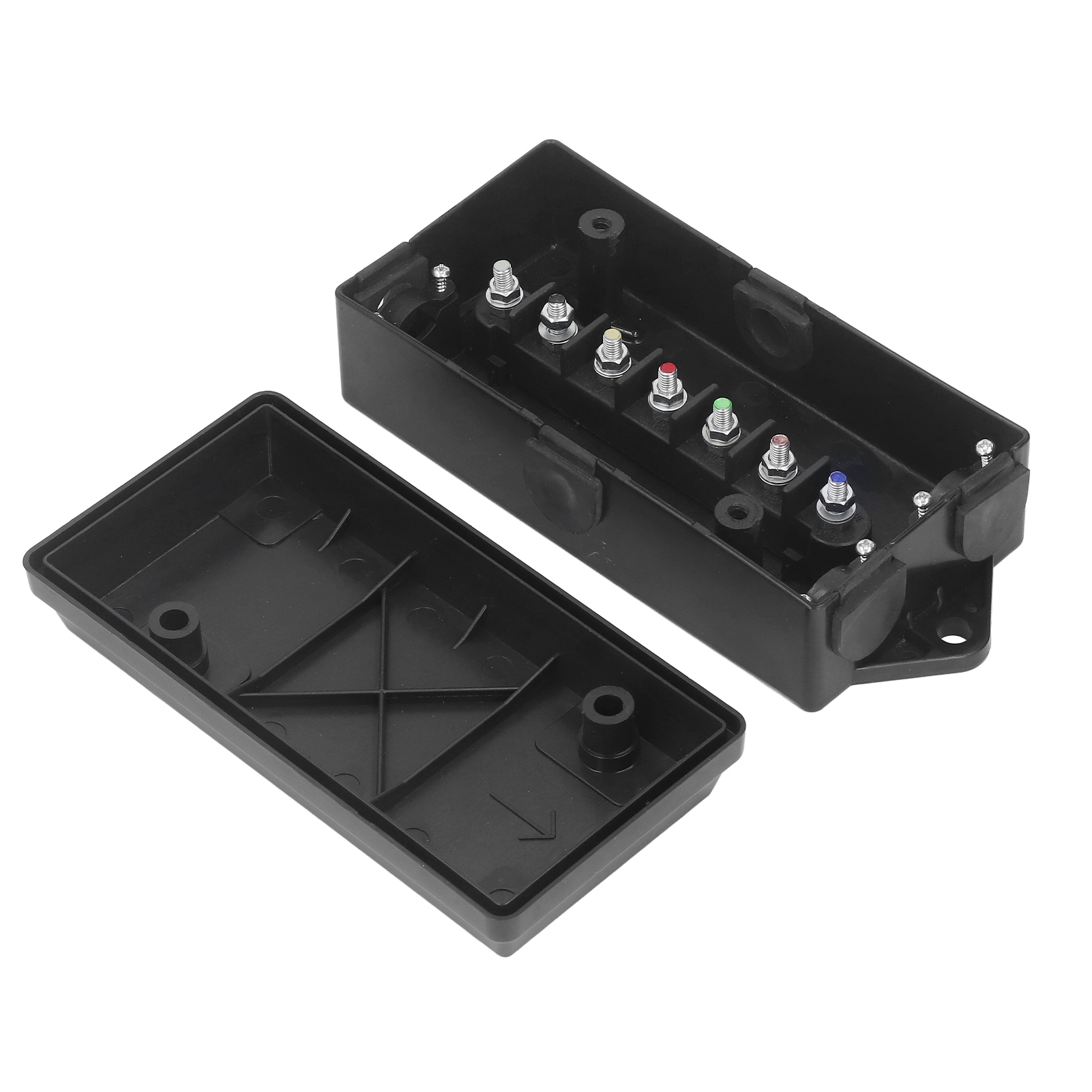 Anhänger-anschlusskasten, 7-poliger Abs-stecker, Wasserdichter Stromverteilerblock