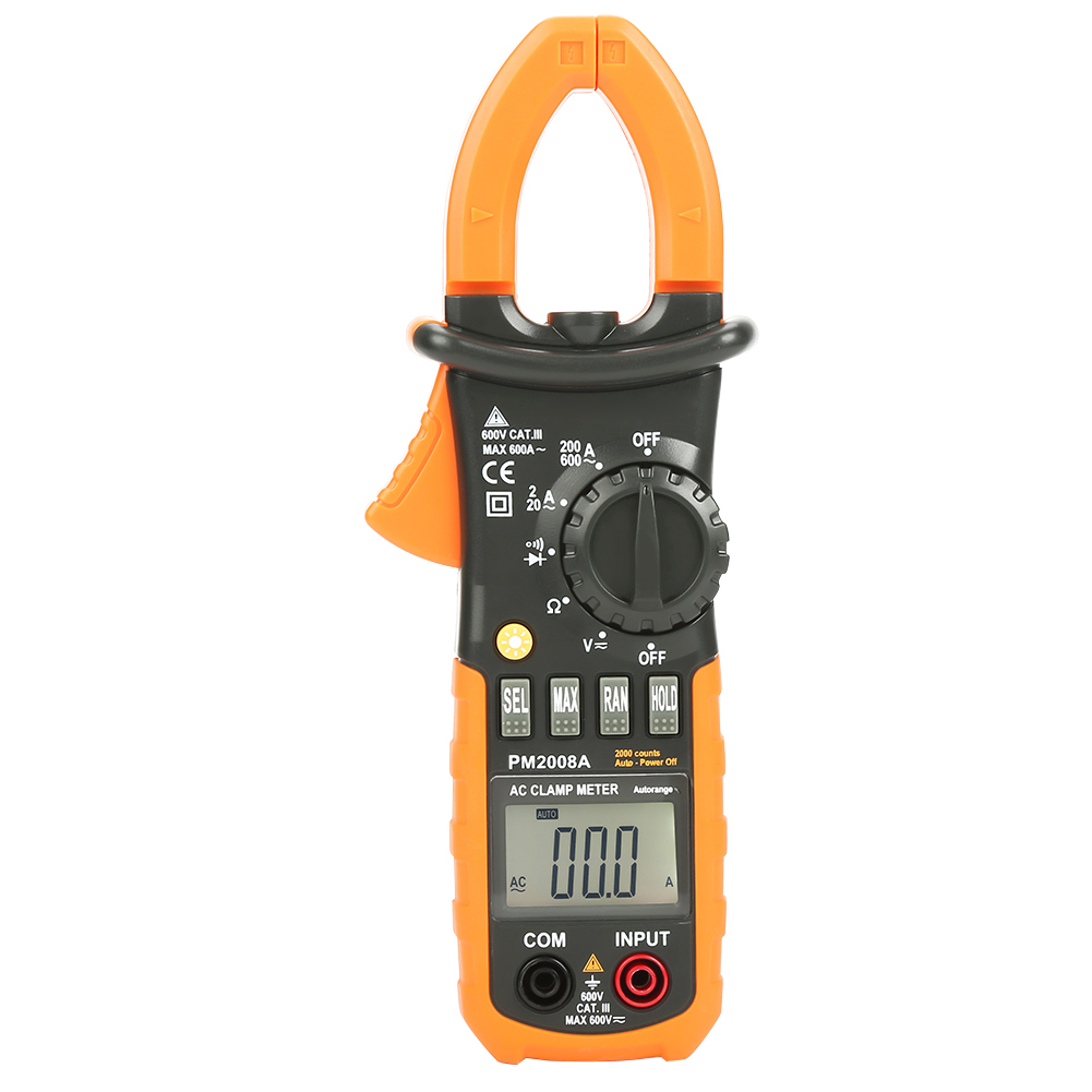 Peakmeter Pm2008a Tragbares Digitales Zangenmessgerät Mit Lcd-bildschirm Ac/dc-spannungsdiagnose-multimeter