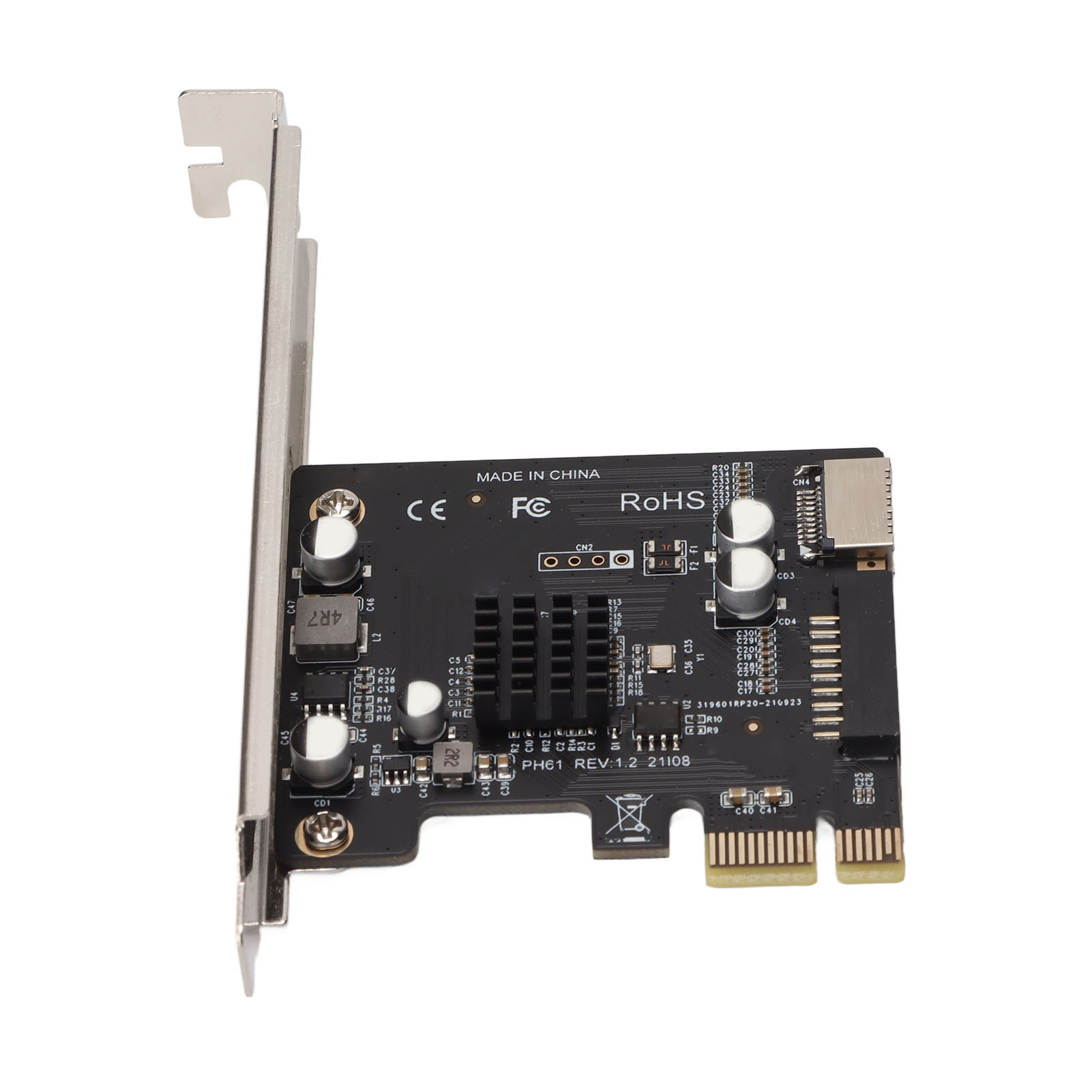 Pcie-zu-usb-19-pin-erweiterungskarte, Gute Leitfähigkeit, Einteilige Induktivität, Niederohmige Adapterkarte Ph61