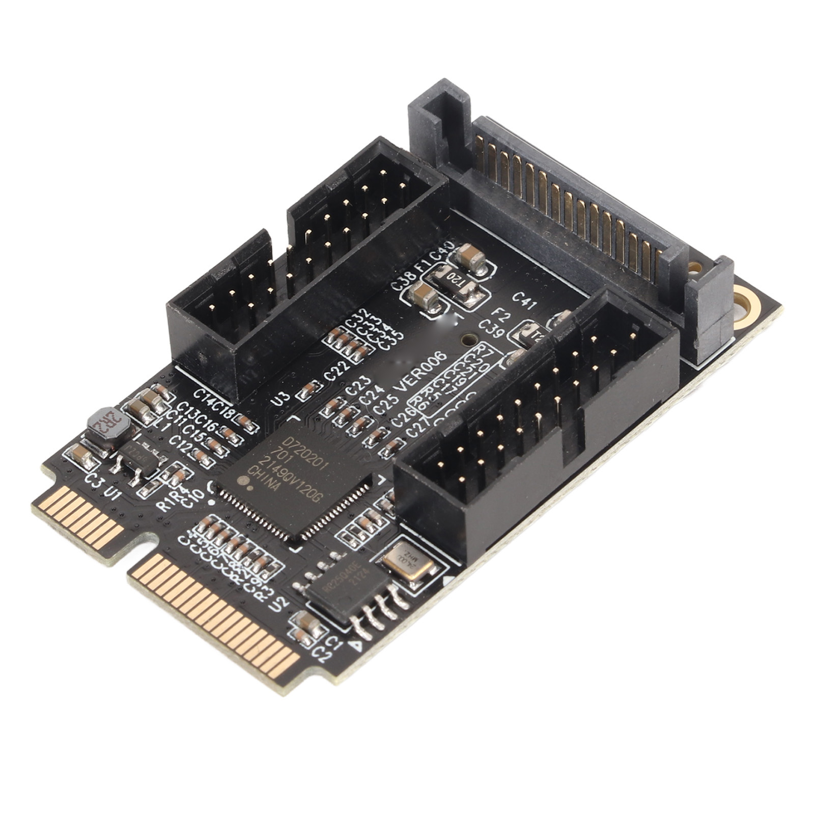 Mini-pcie-auf-usb-3.0-adapter, Mini-pcie-auf-4-port-19-pin-erweiterungskarte Mit Sata-ladeschnittstelle Für Windows Und Os X