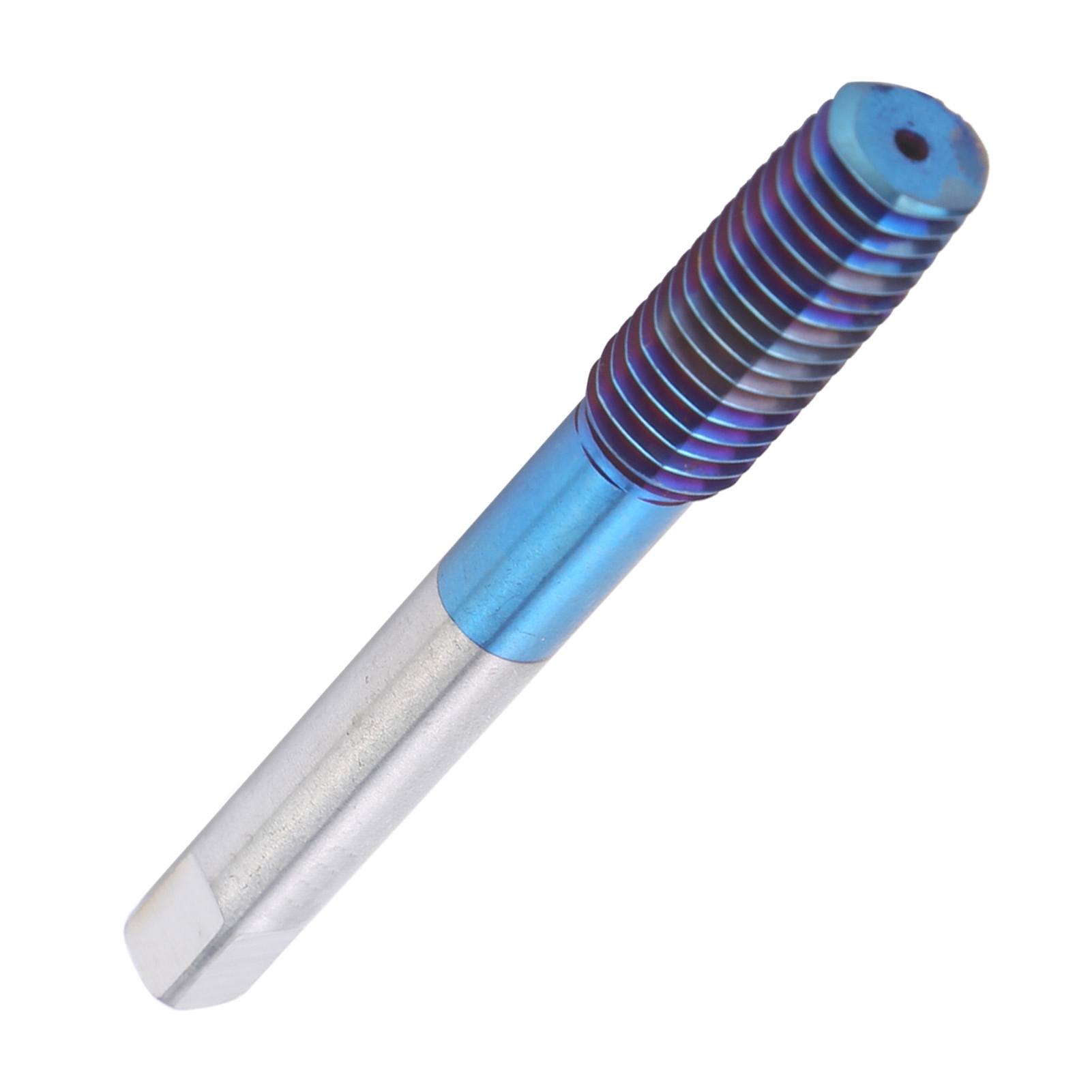 Metrischer Maschinengewindebohrer Mit Geradem Griff, Blauer Nano-beschichtung, Wolframstahl, M10