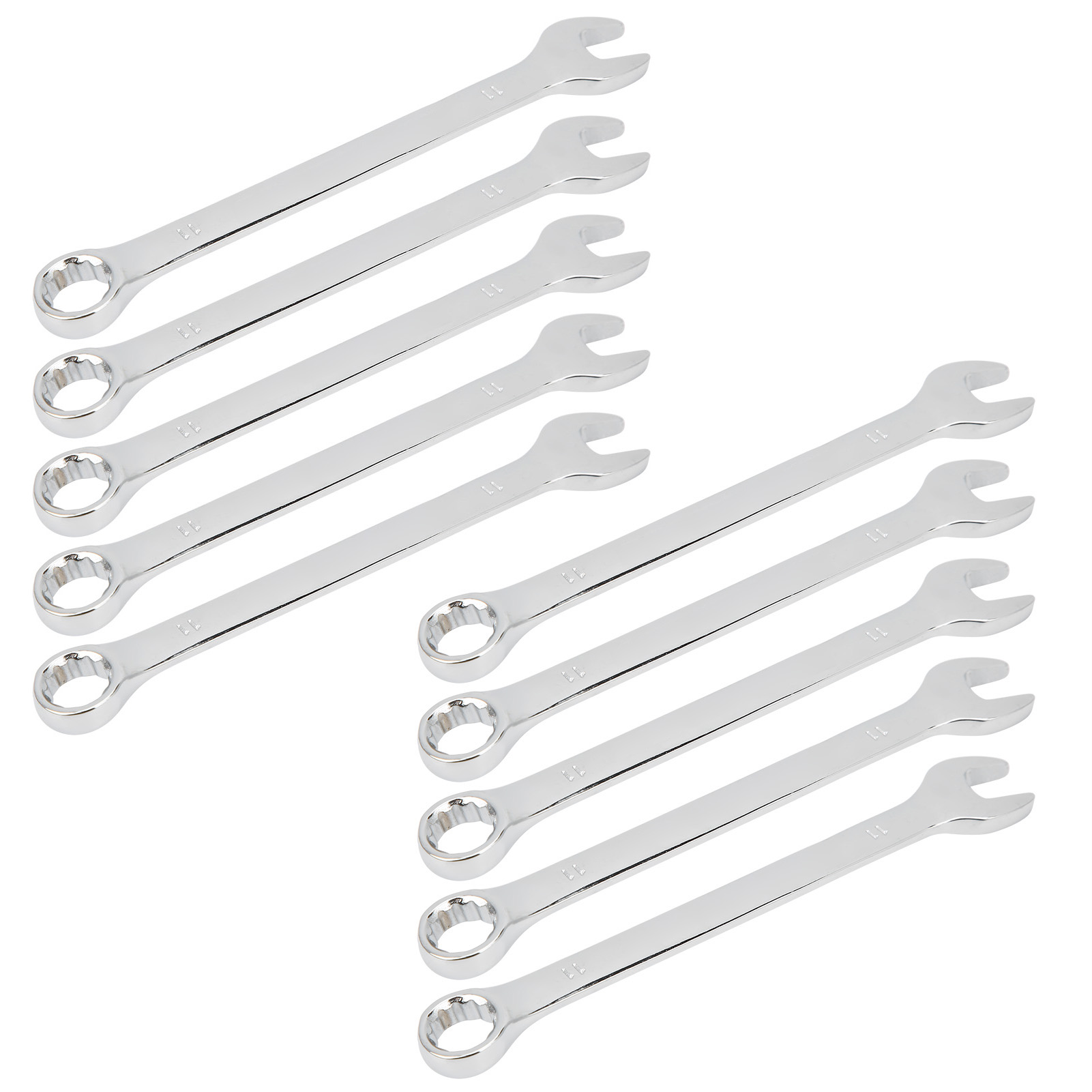 10-teiliger Doppelratschenschlüsselsatz, Handwerkzeug Aus Cr-v-stahl, 12 Mm