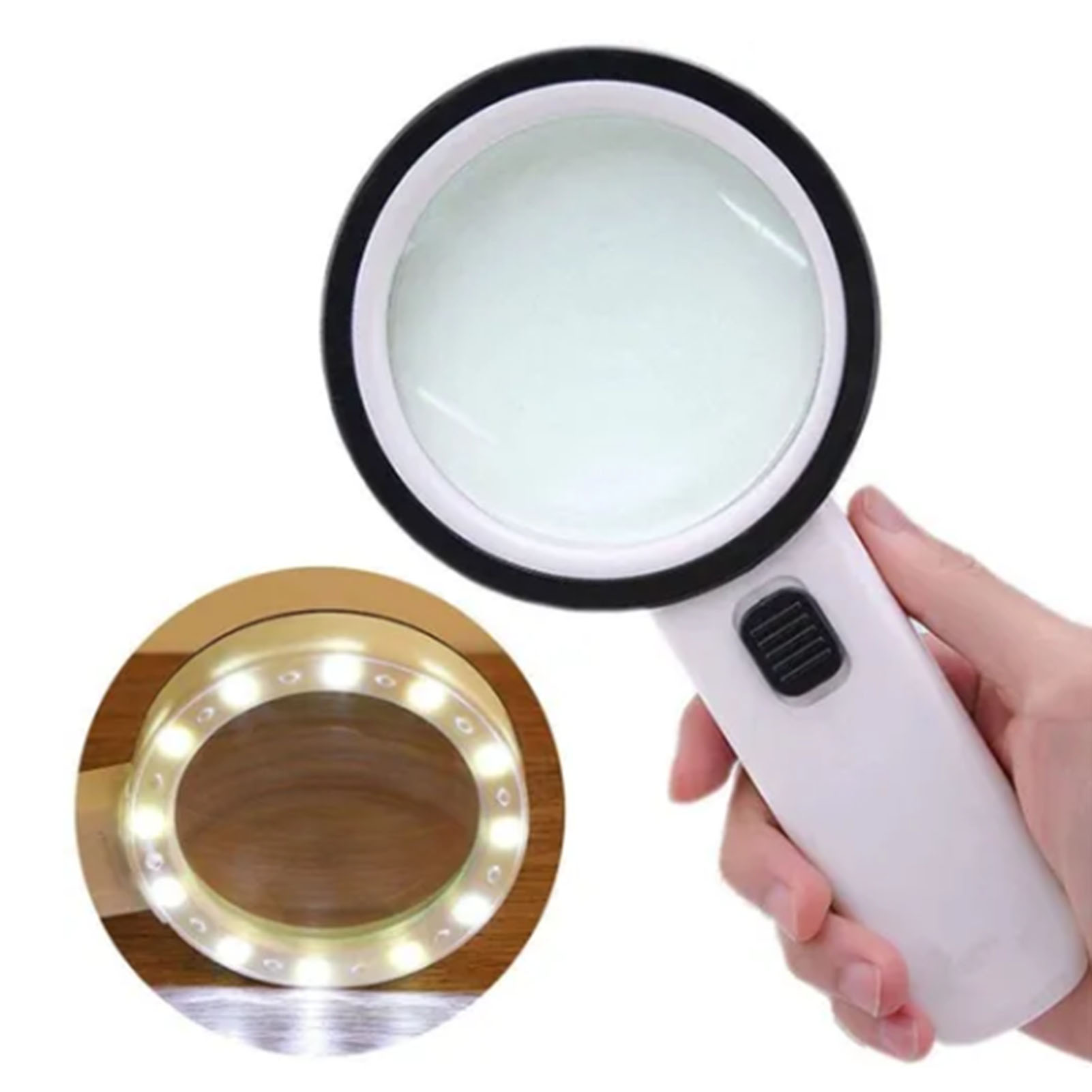Optische Lupe Mit 10-facher Vergrößerung, Doppelter Vergütung Und Led-beleuchtung, 90-mm-objektiv, Schmucklupe