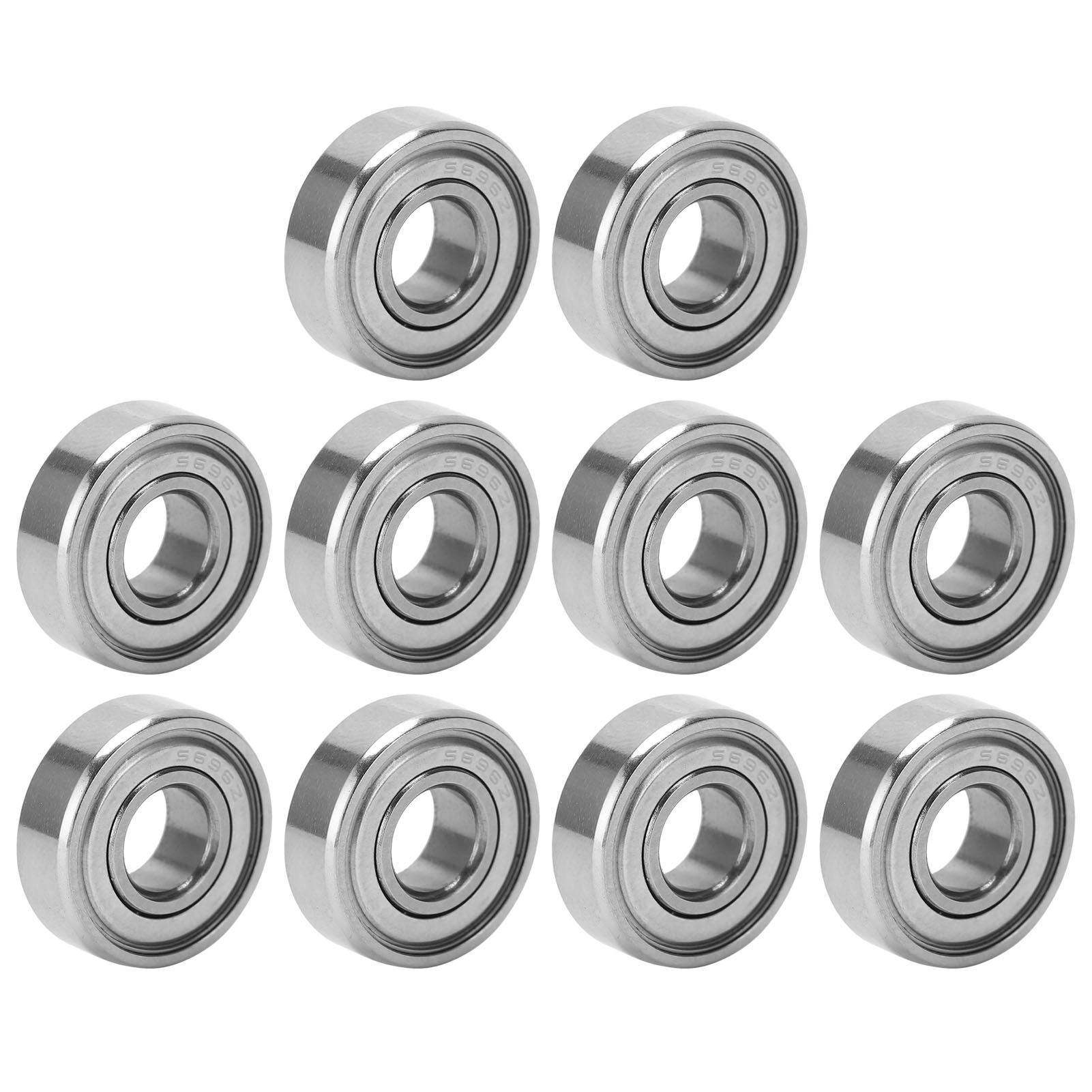 Packung Mit 10 Miniatur-hochgeschwindigkeits-ersatzlagern Für Mechanische Teile S696zz 15x6x5mm